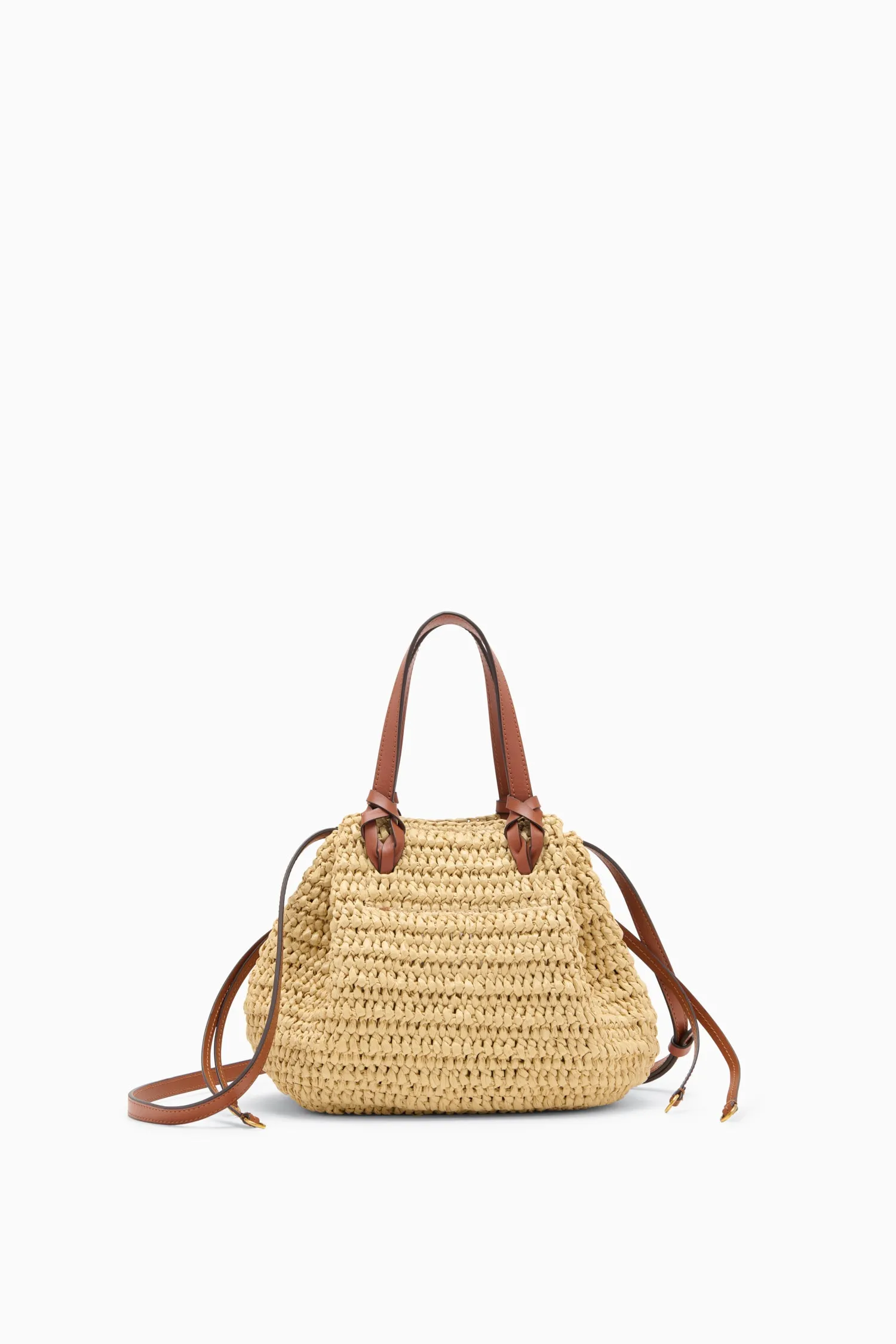 Gio Raffia Crossbody - Natural fashion look