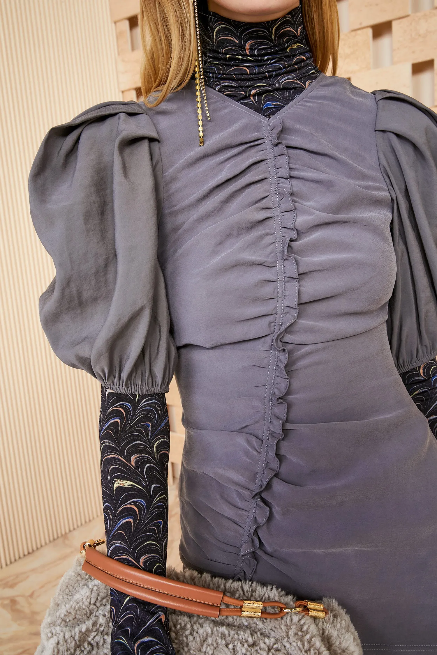 Heleen Dress - Hematite layer safe