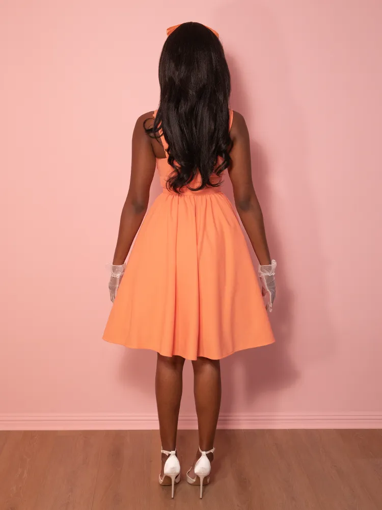 Ingenue Dress in Creamsicle - Vixen by Micheline Pitt free cut