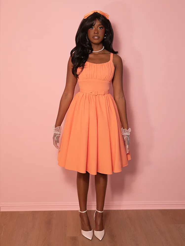 Ingenue Dress in Creamsicle - Vixen by Micheline Pitt free cut