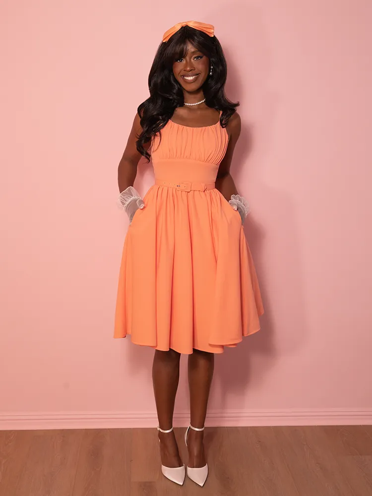 Ingenue Dress in Creamsicle - Vixen by Micheline Pitt free cut