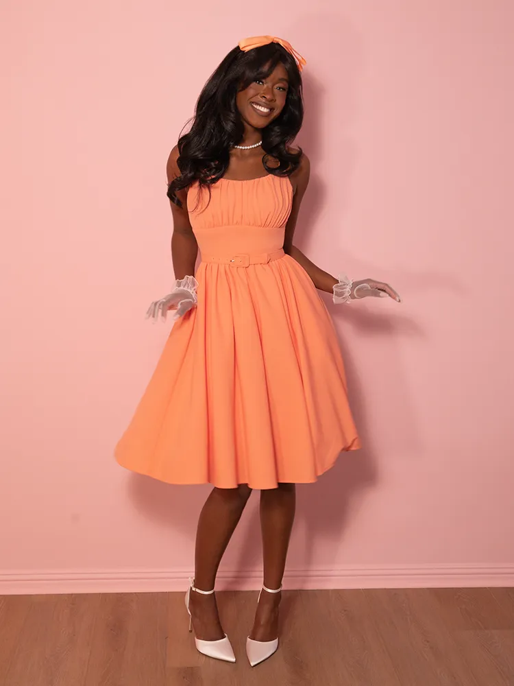 Ingenue Dress in Creamsicle - Vixen by Micheline Pitt free cut