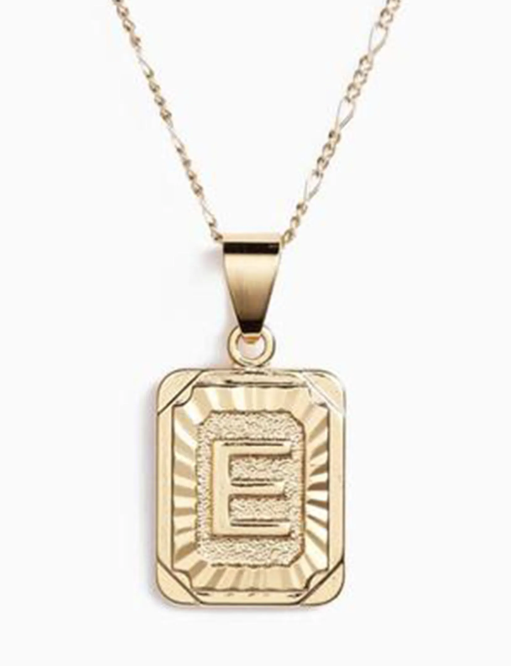 Initial Card, Gold Plated grace twist