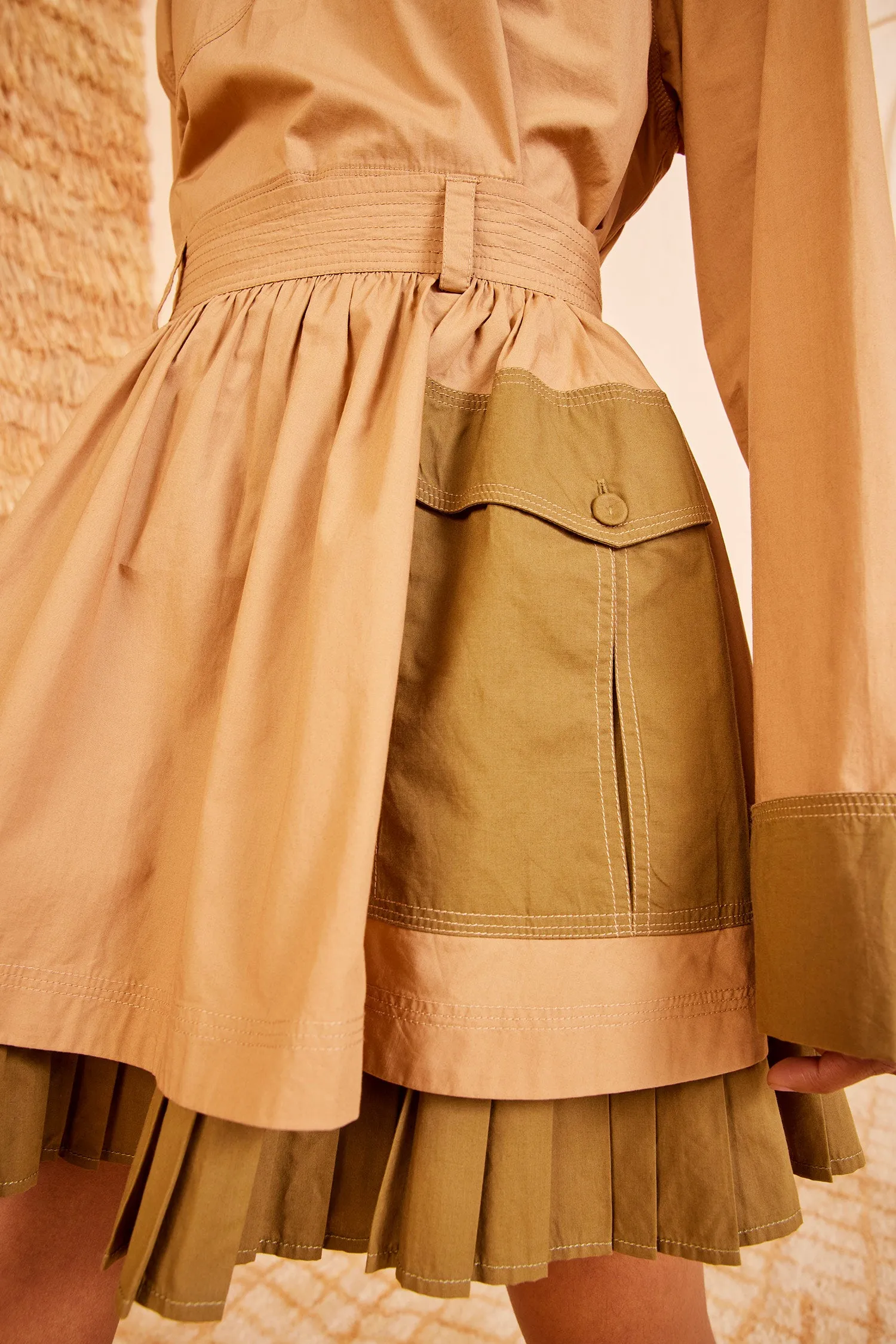 Jaqueline Skirt - Sahara Colorblock home ease