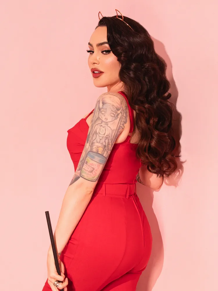 Jawbreaker Top in Red - Vixen by Micheline Pitt aura shell