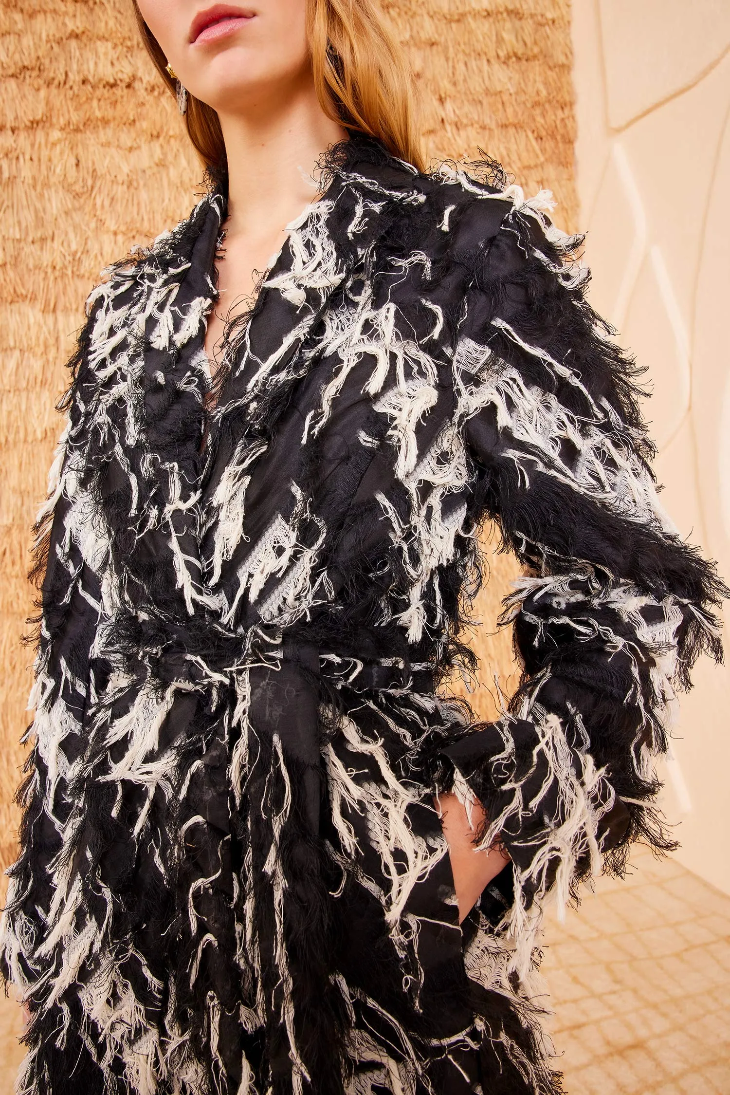 Josephine Coat - Graphite lace ease