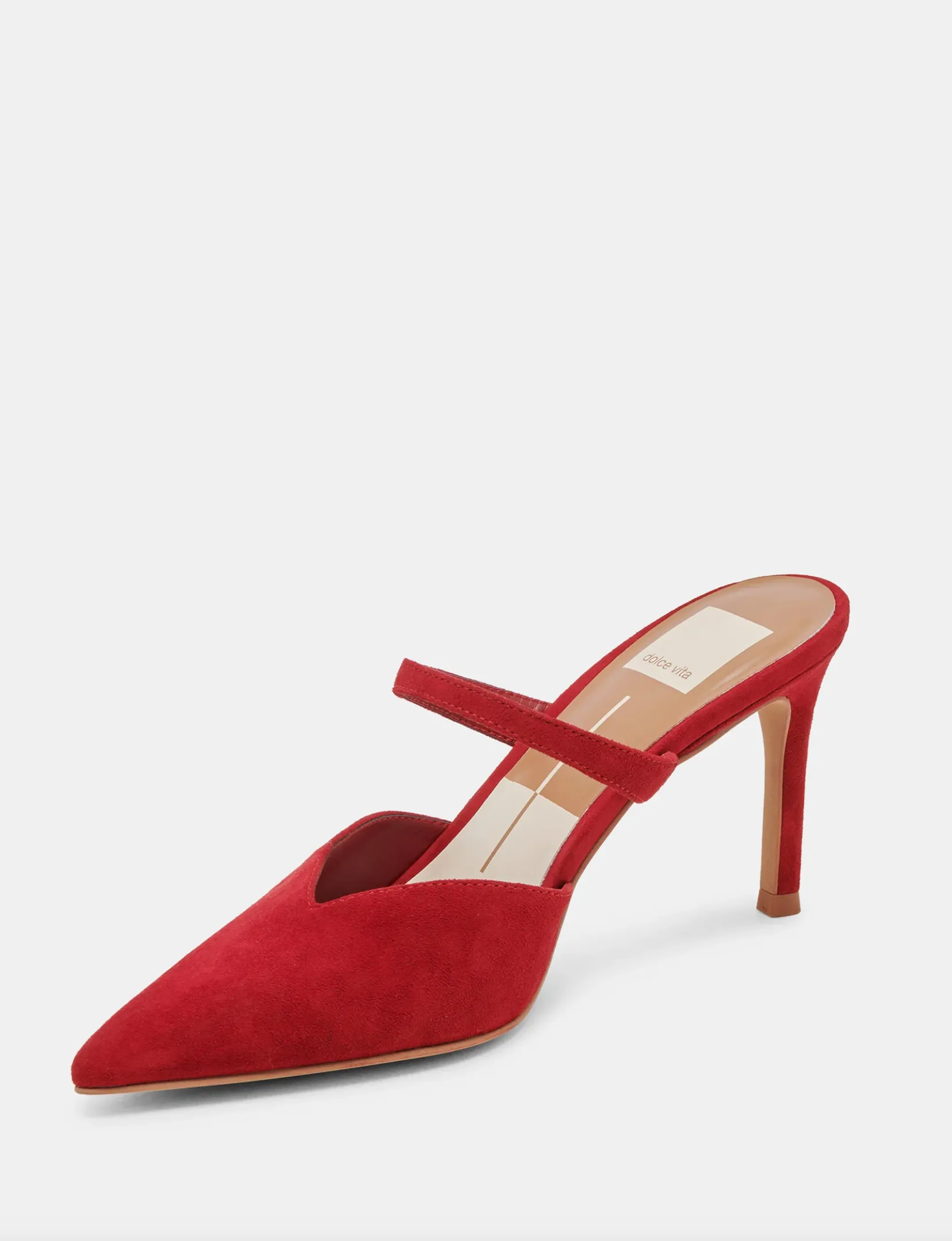 Kanika High Heel, Crimson Suede casual luxe