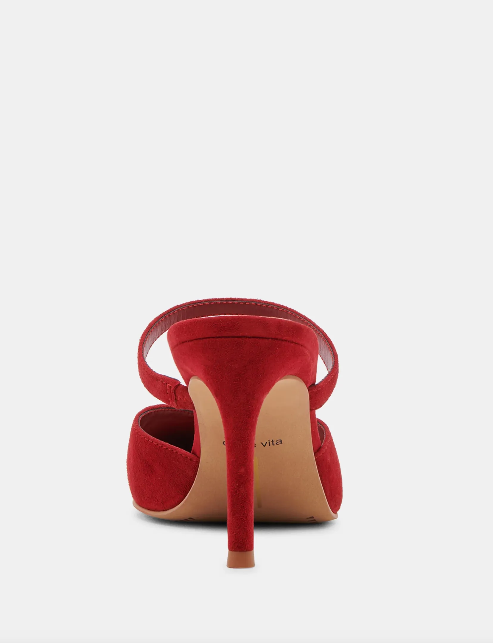 Kanika High Heel, Crimson Suede casual luxe