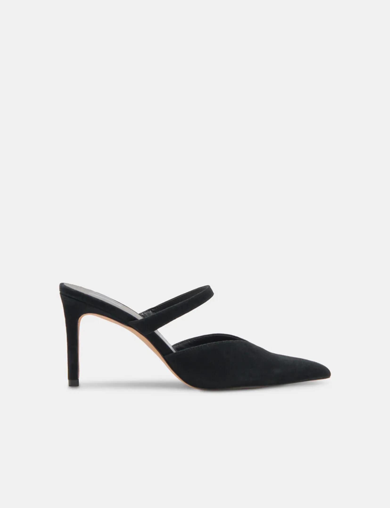 Kanika High Heels, Onyx Suede shine more
