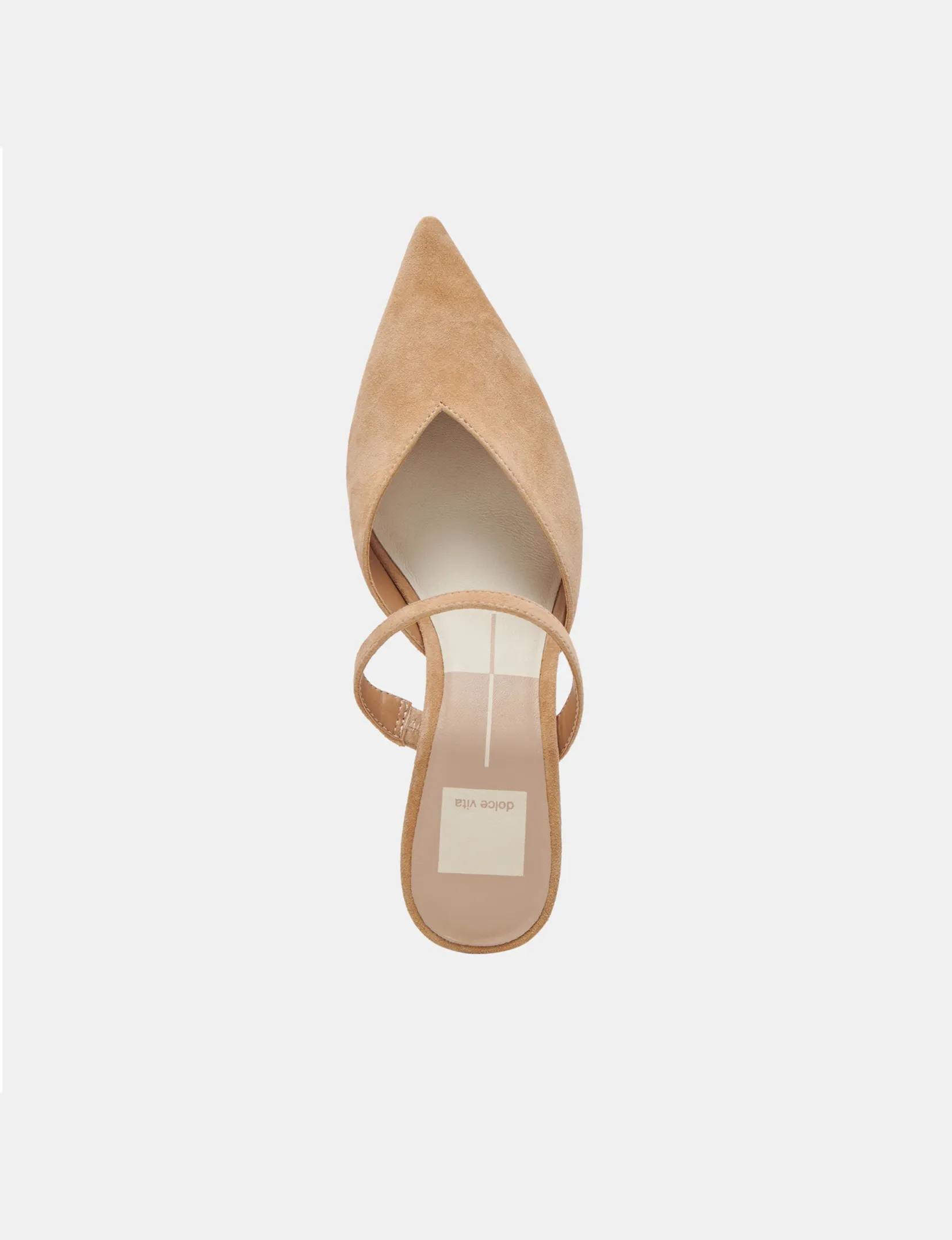 Kanika Mid Heels, Tan Suede pose ready