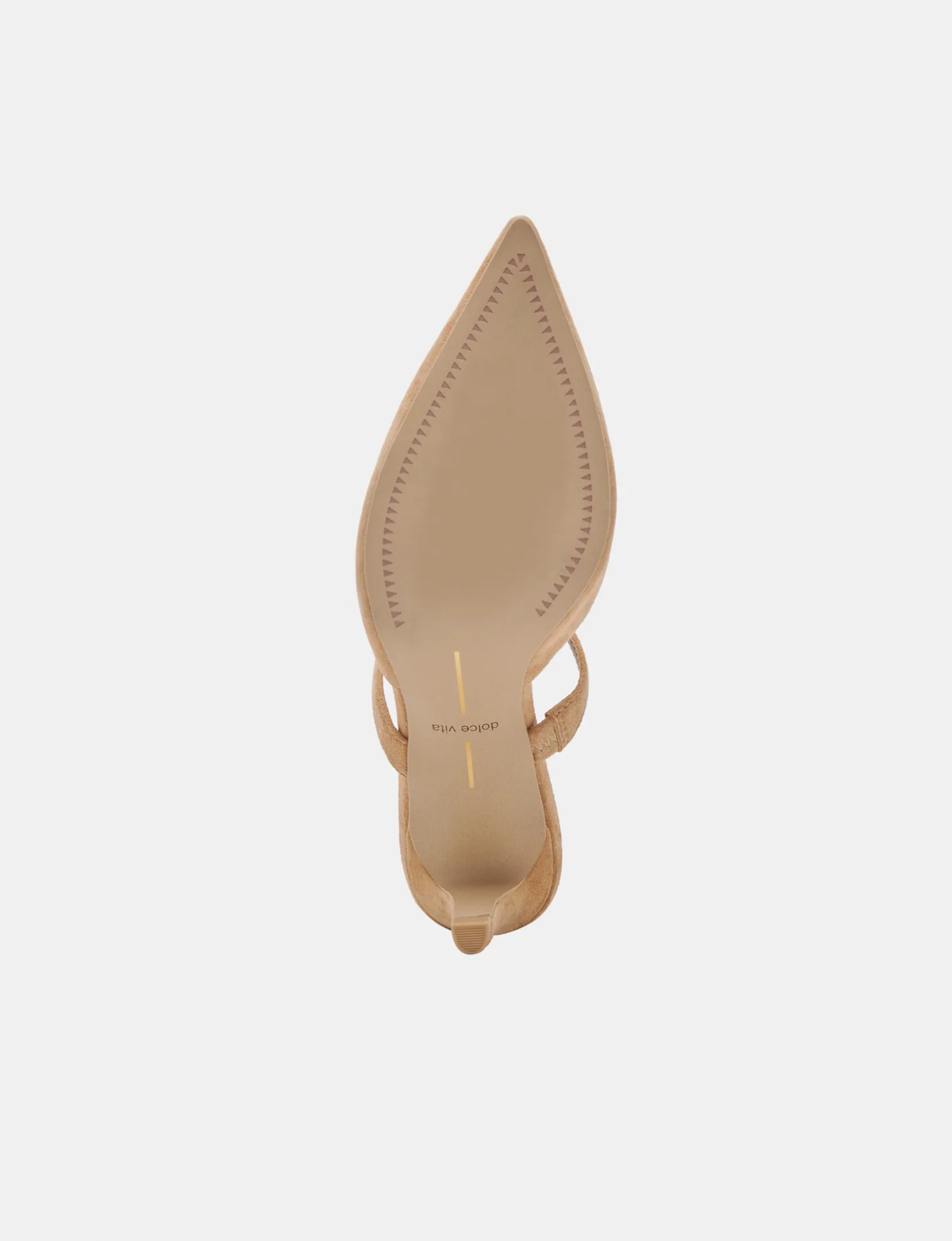 Kanika Mid Heels, Tan Suede pose ready