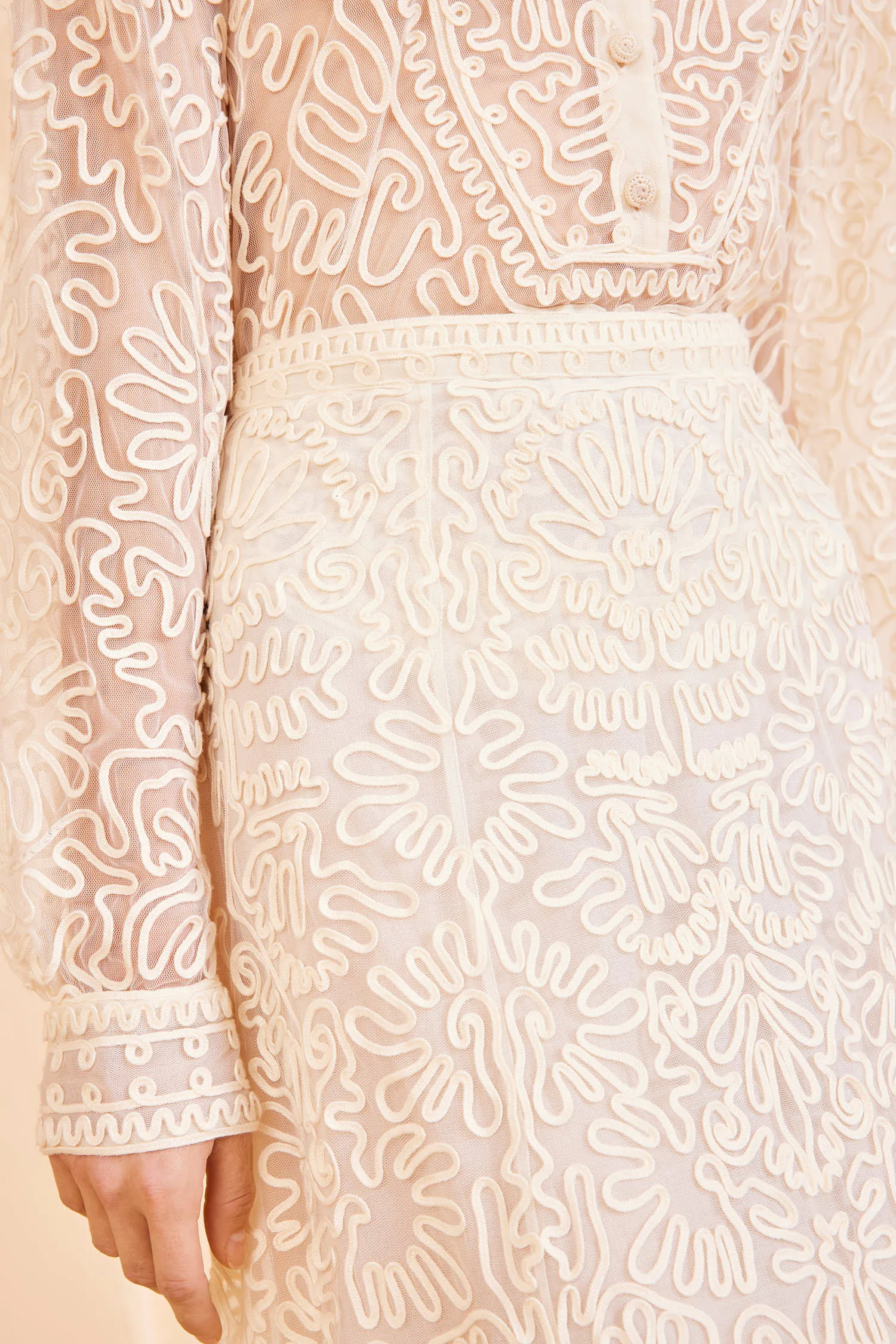 Katja Skirt - Ivory smart soft