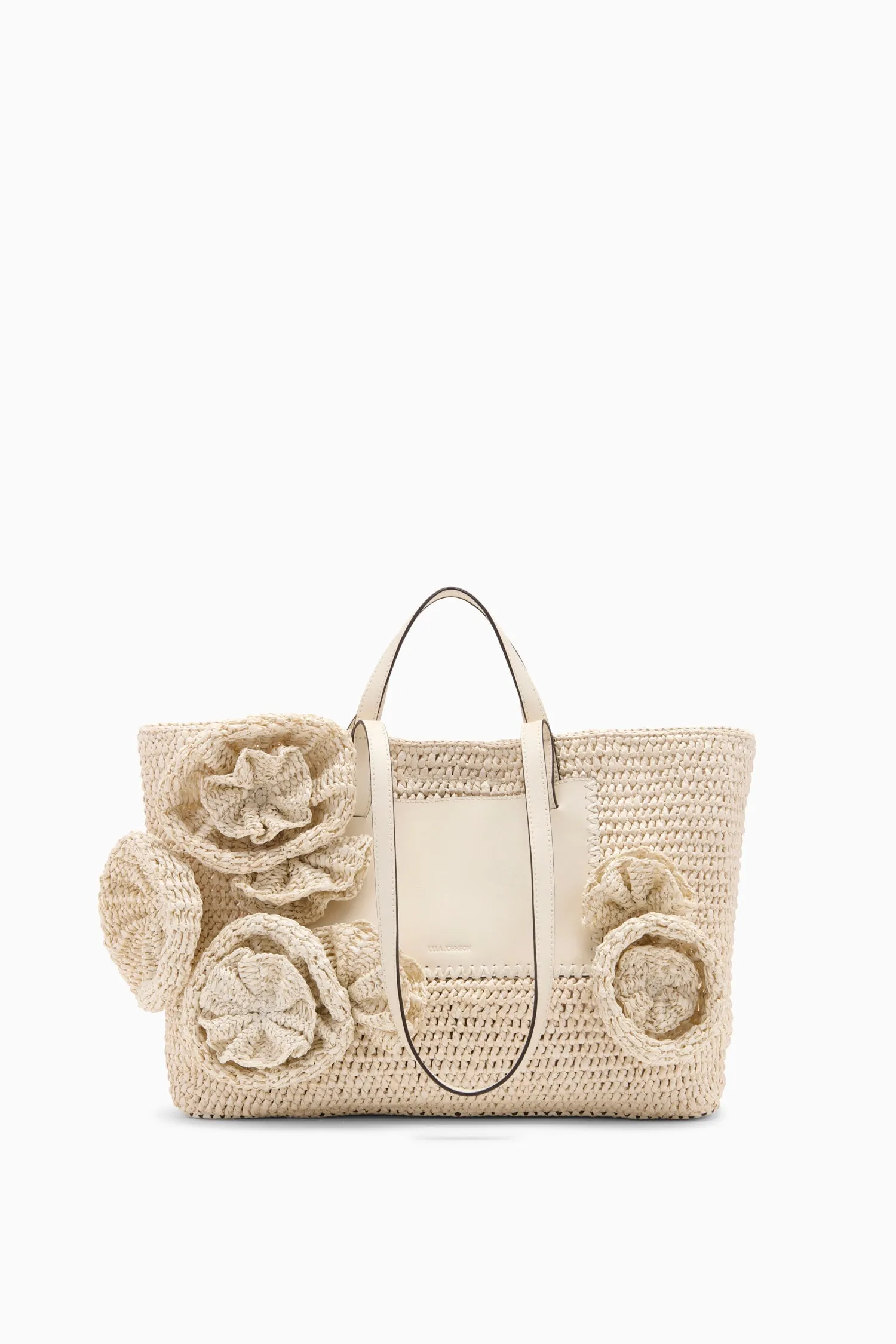 Lali Floral Large Tote - Cowrie leather soft