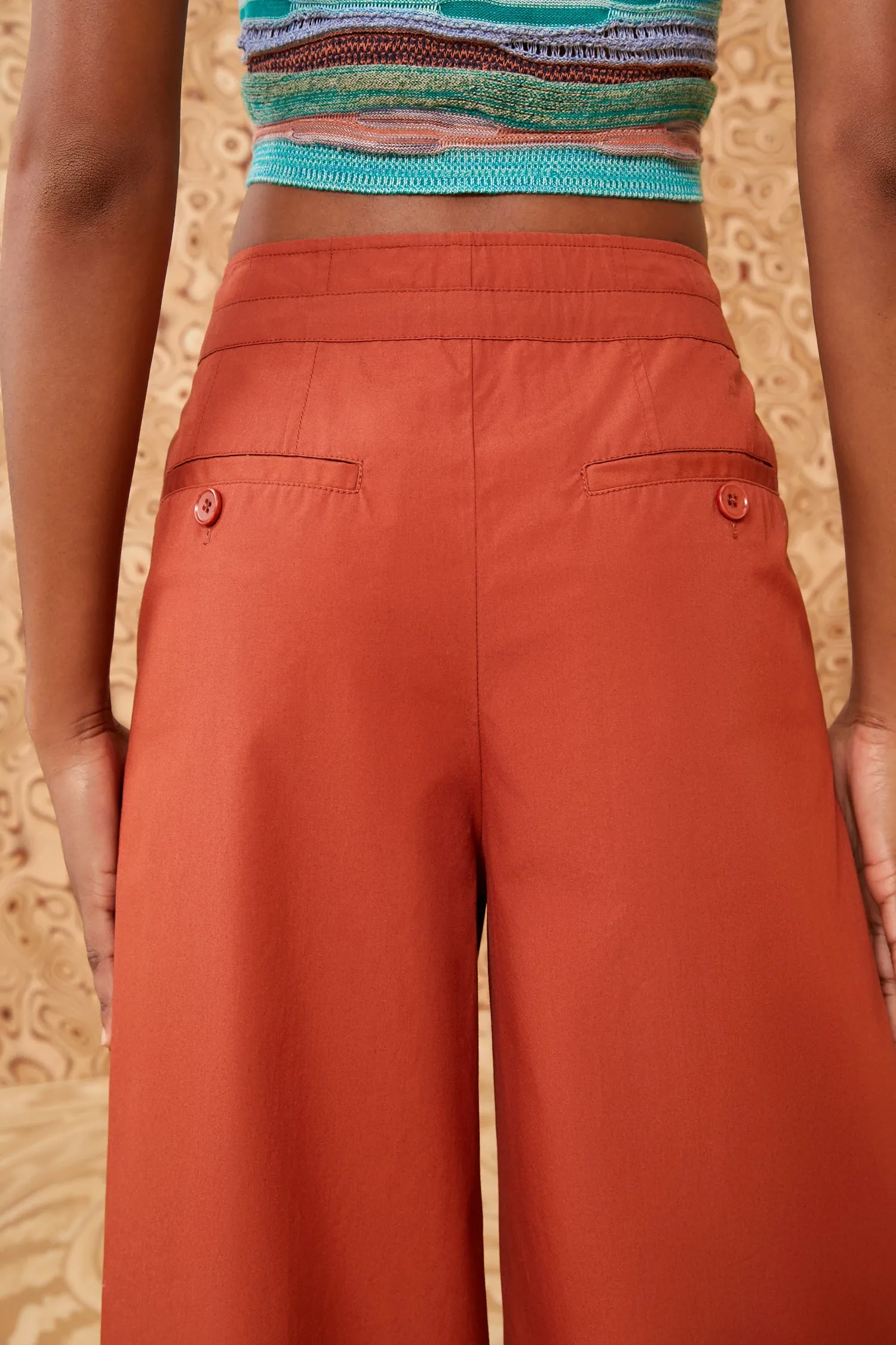 Lani Pant - Saffron denim ease