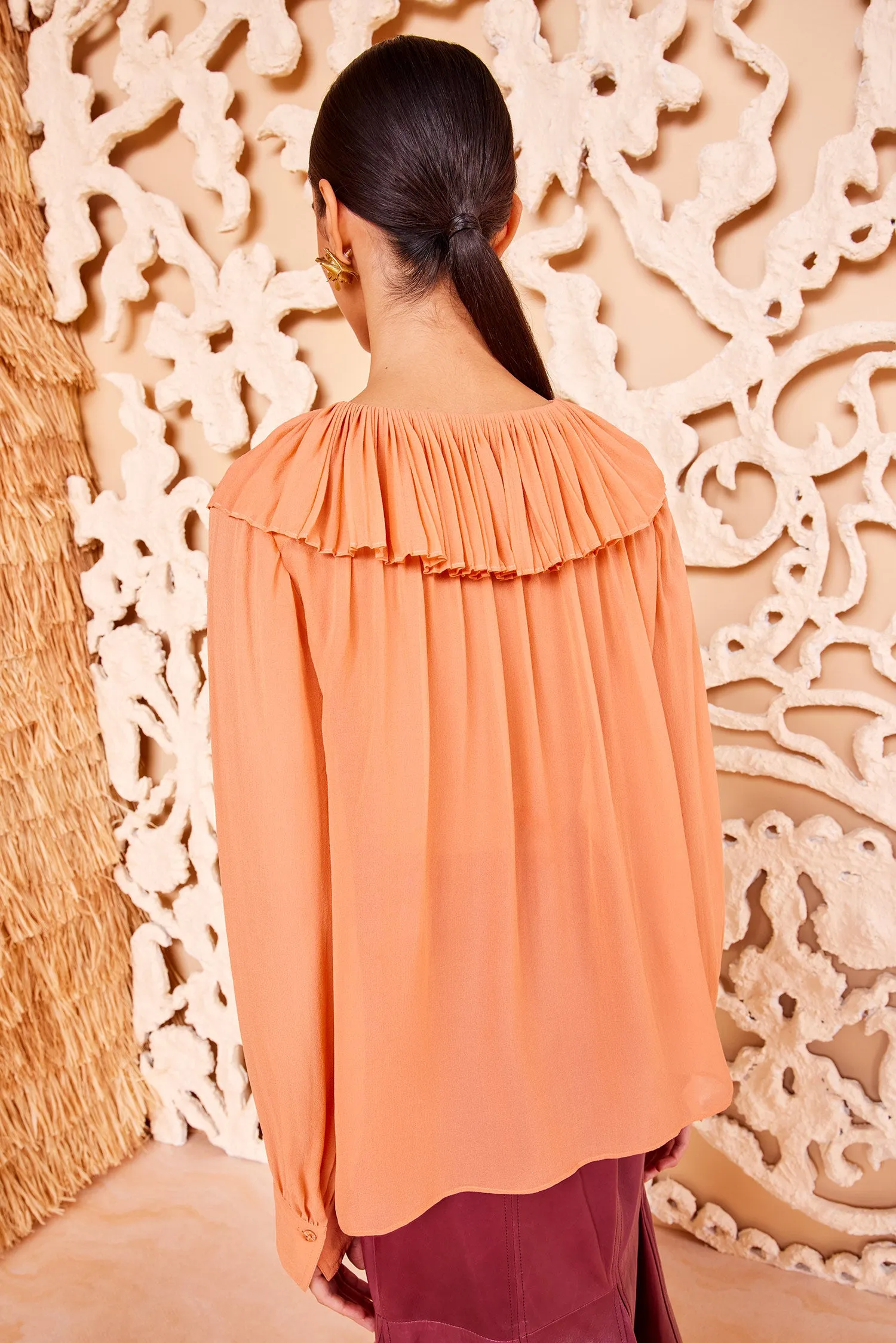 Lilia Blouse - Peony sleeve drop