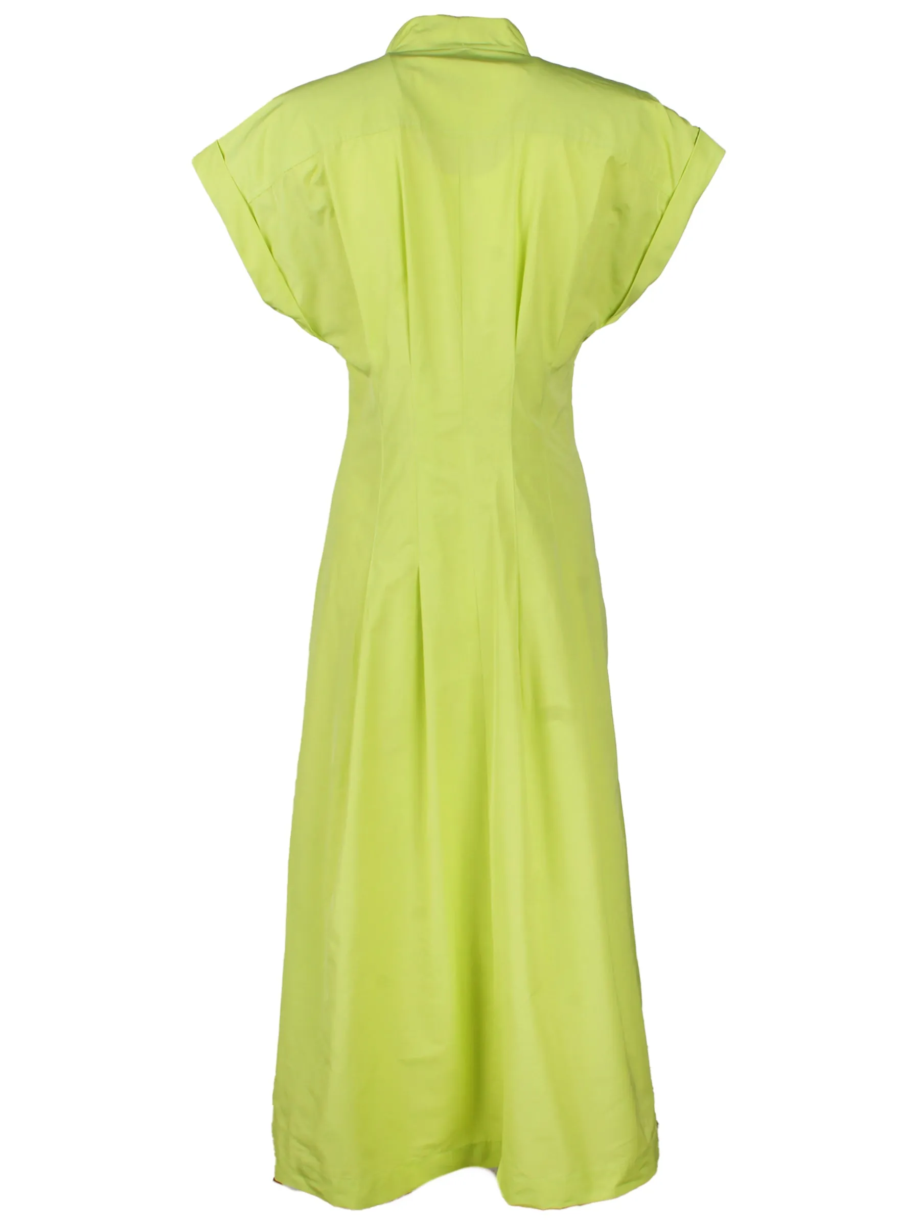 Long Rocky Shirt Dress Teal Printed Taffeta vest pair