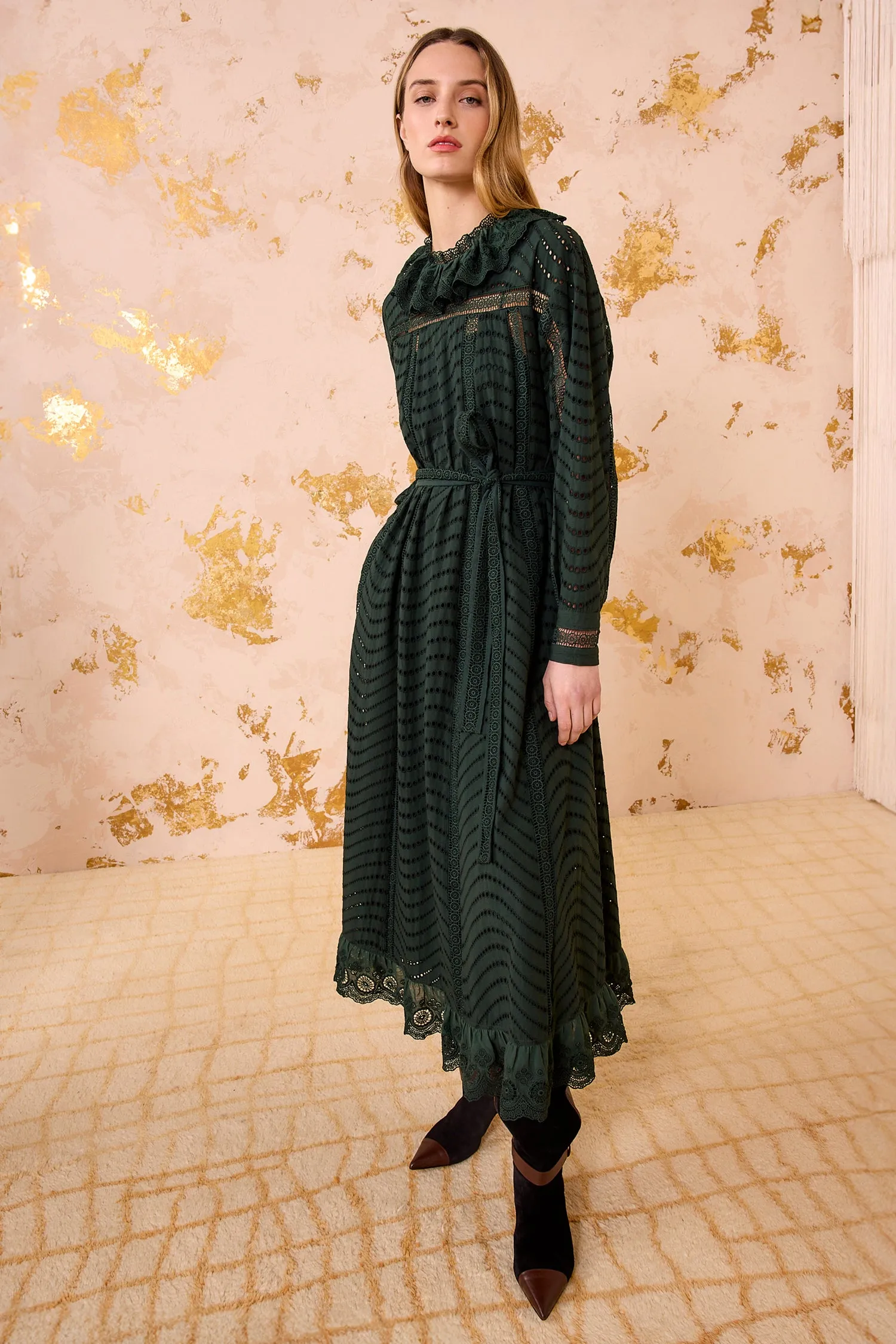 Lyla Cotton Long Dress - Cypress grace vibe