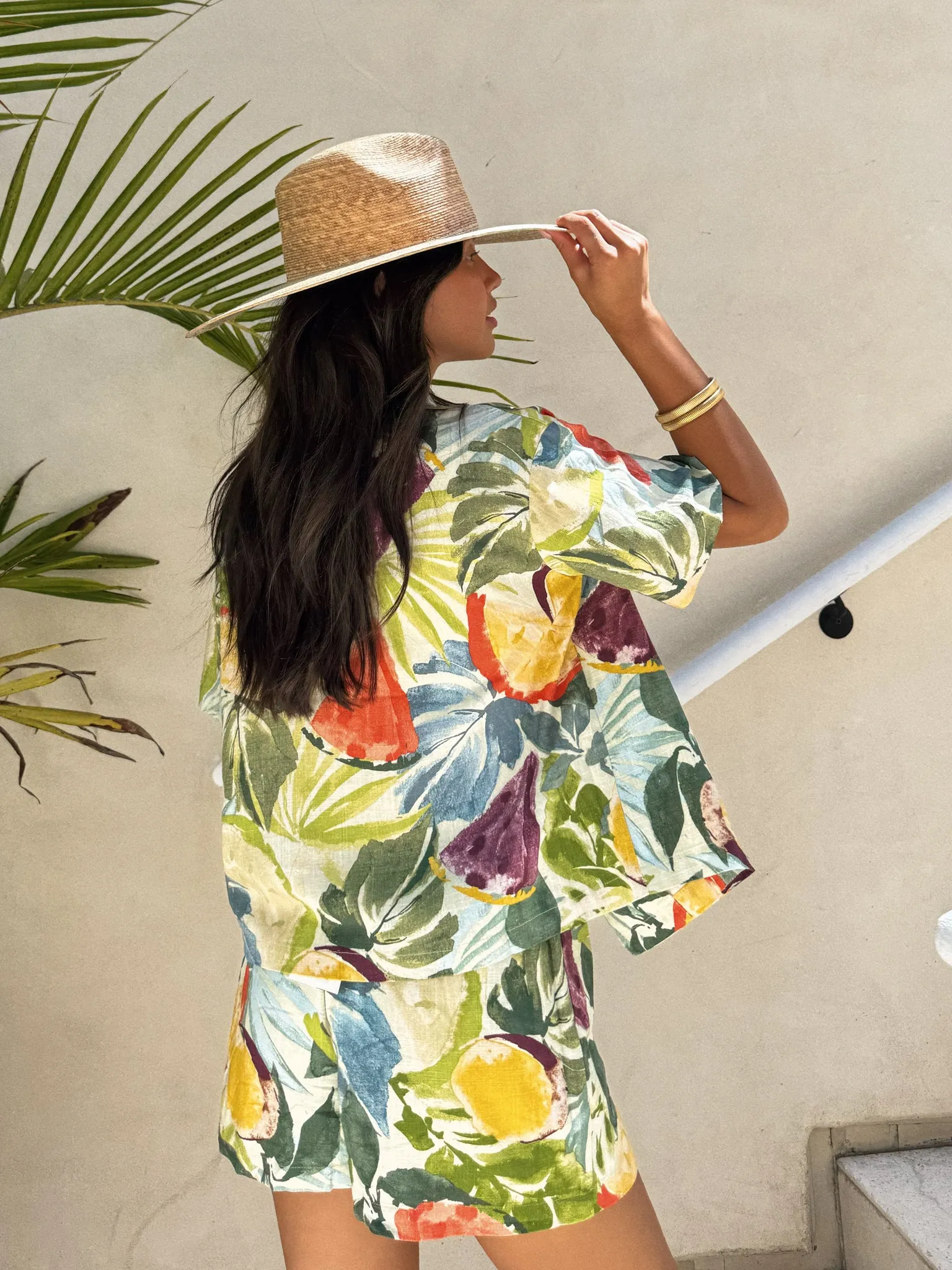 Mai Tai Linen Button Down brunch go