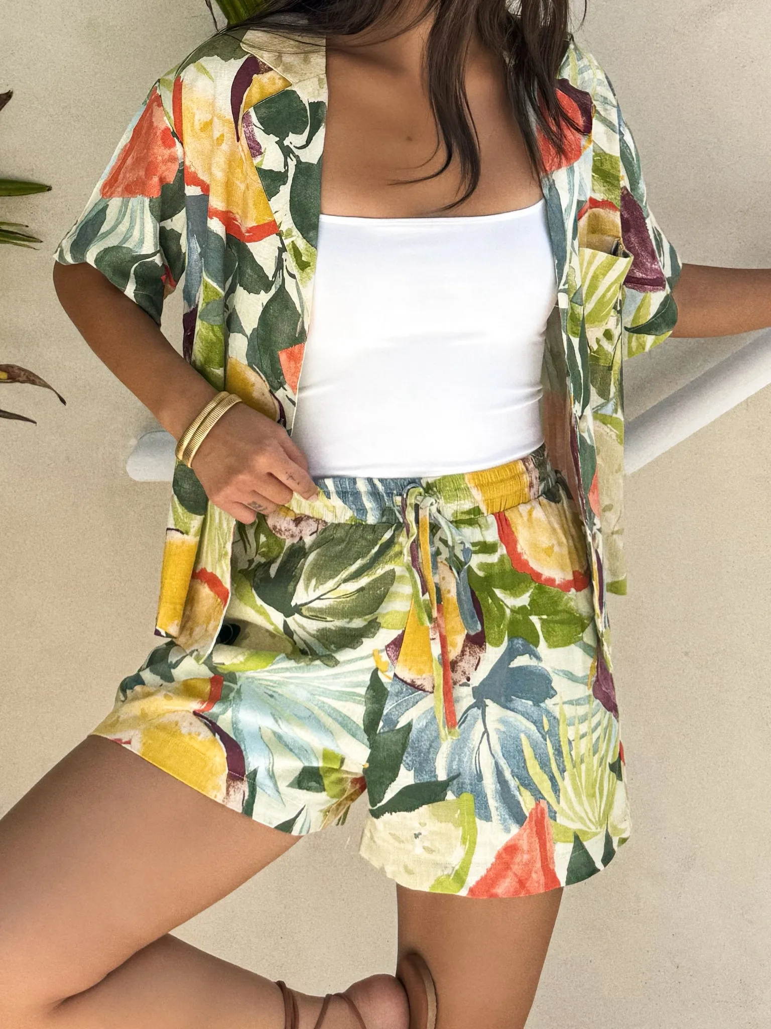 Mai Tai Linen Shorts airy feel