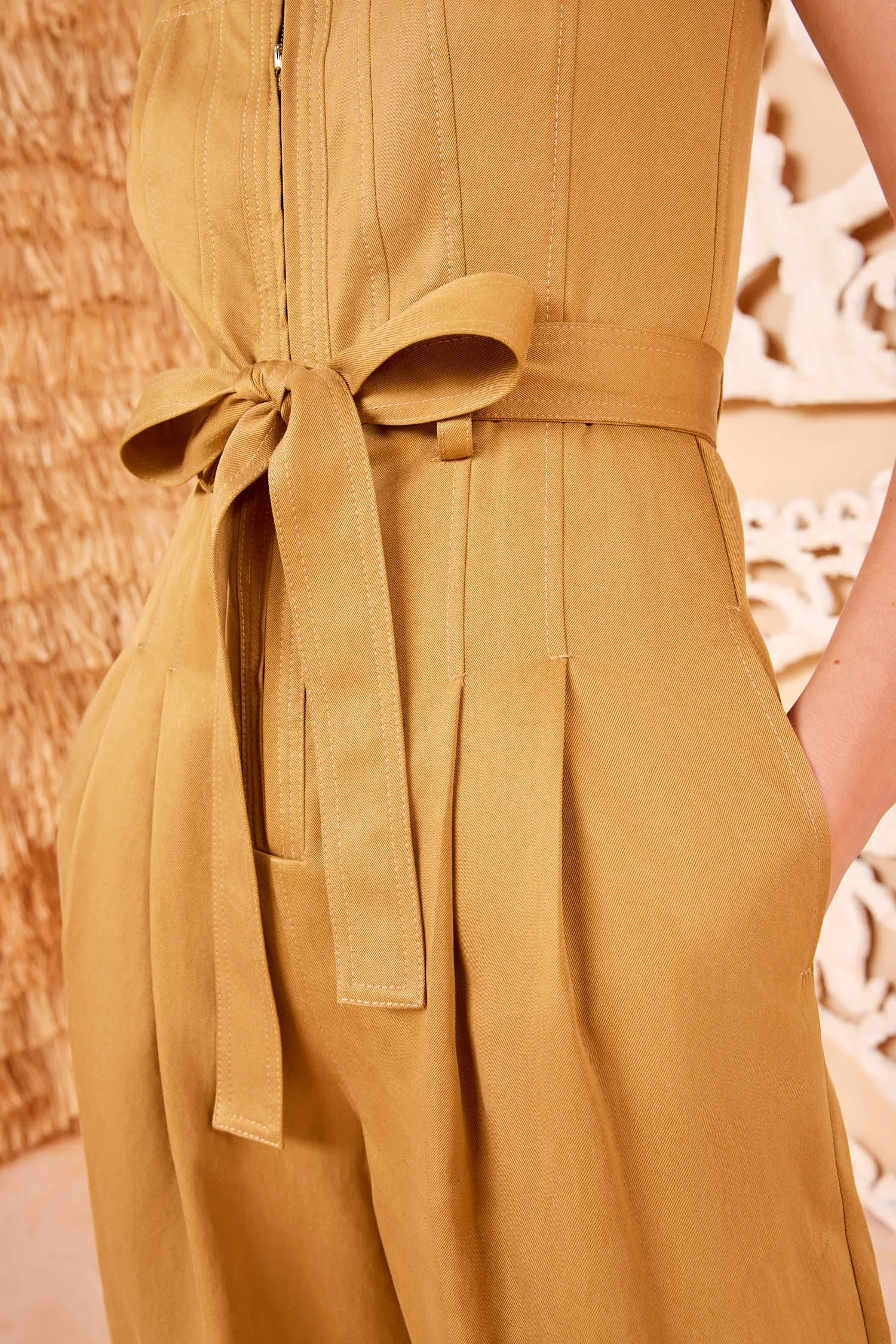 Marin Jumpsuit - Fawn corduroy base