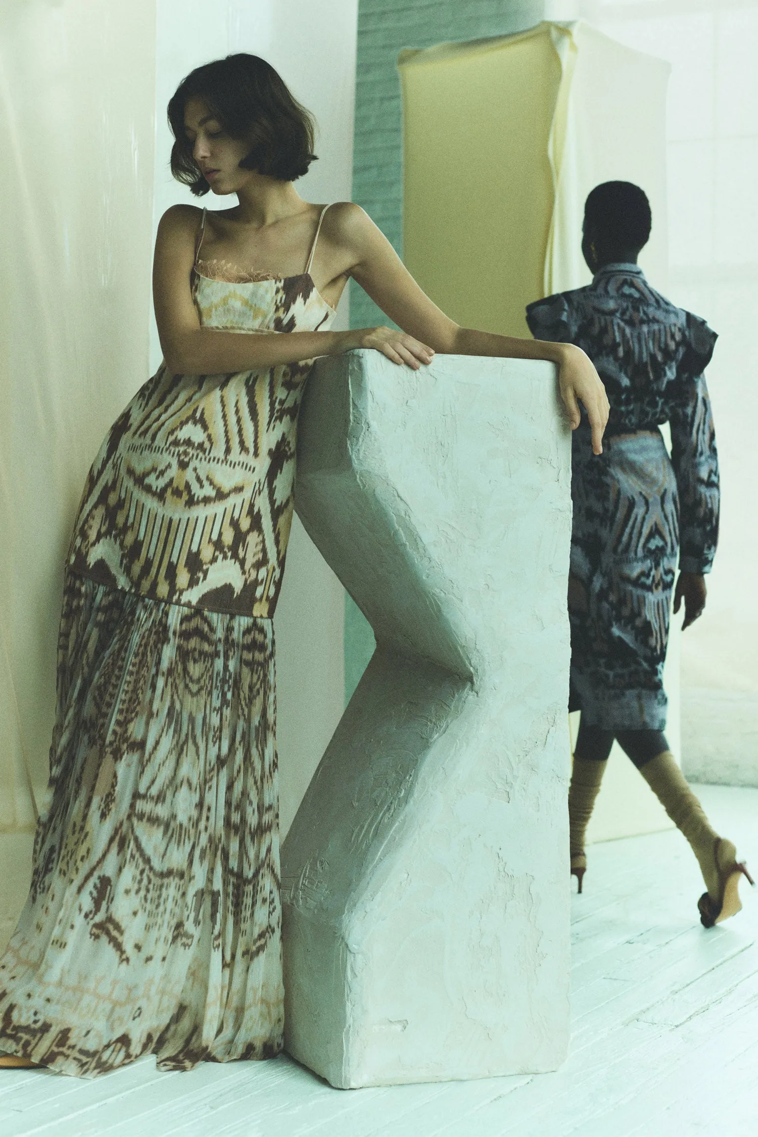Marisol Drop Waist Gown - Moonstone body charm