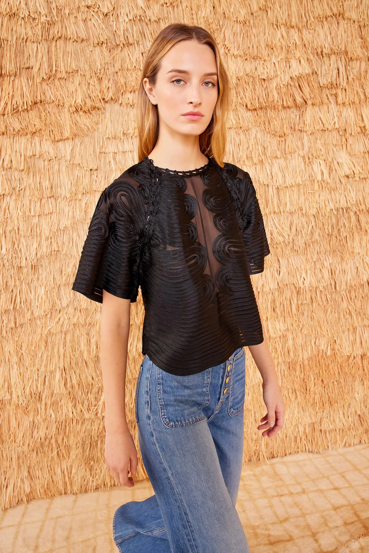 Marlo Top - Noir easy style