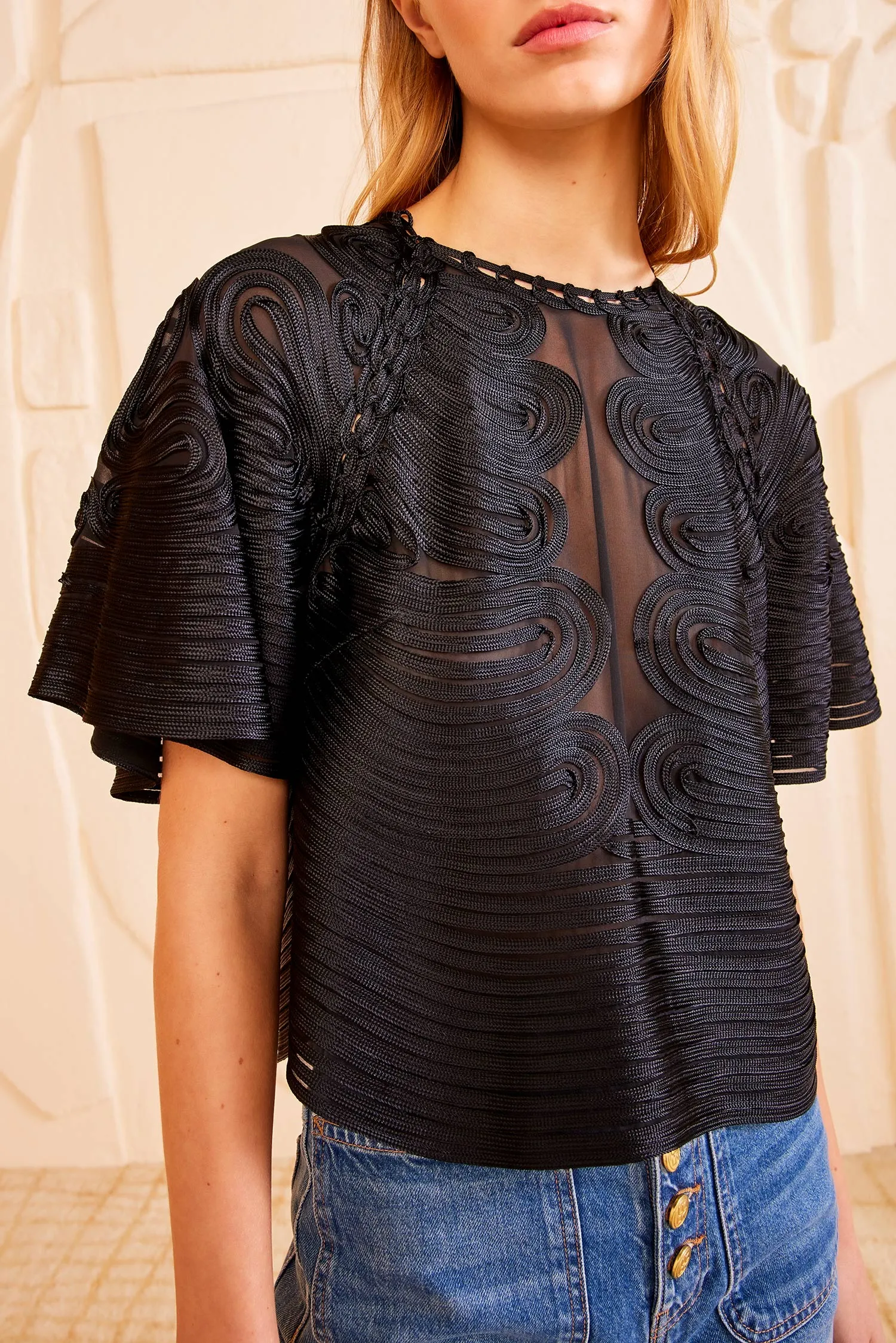 Marlo Top - Noir easy style
