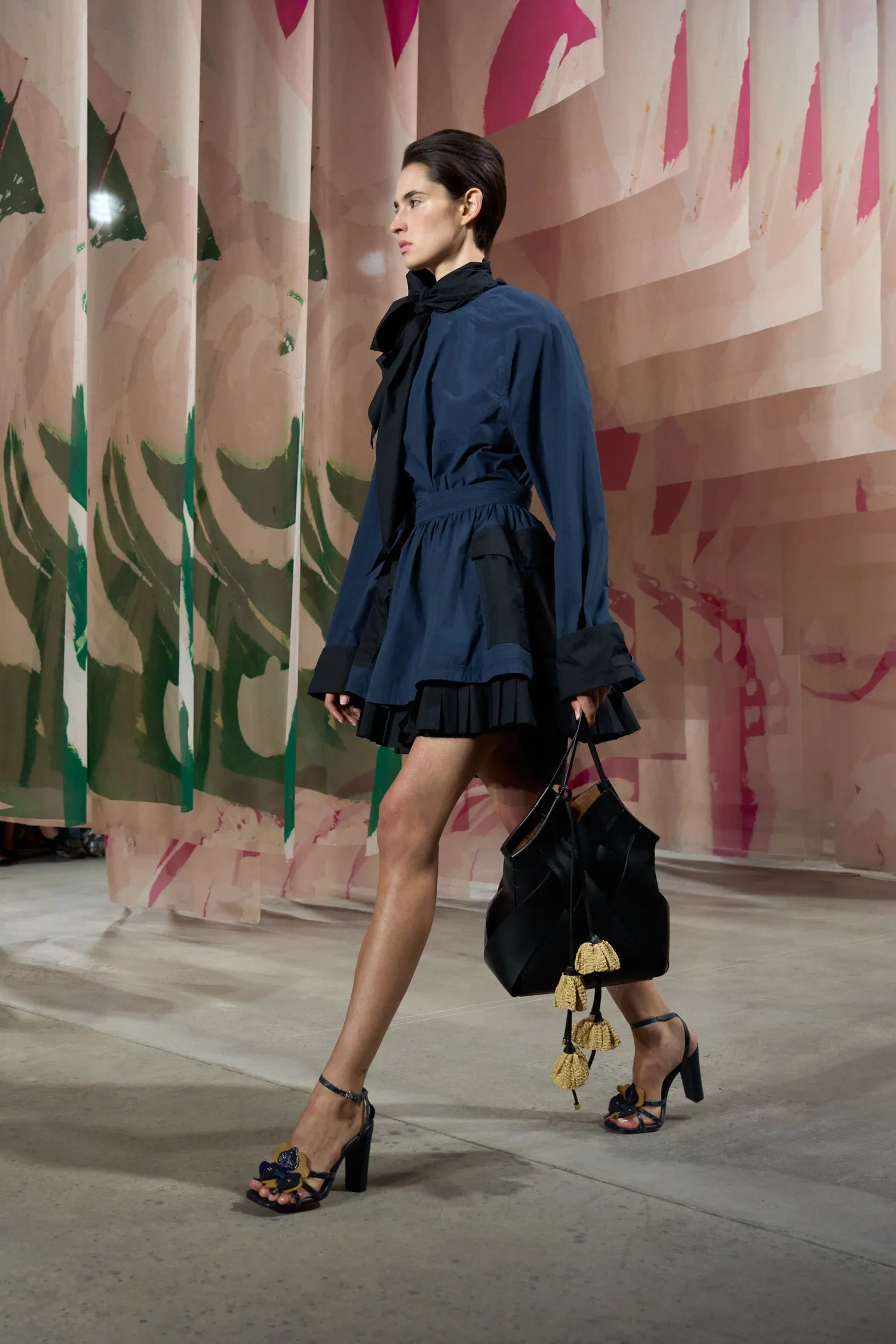 Michaela Dress - Twilight Colorblock bloom zone