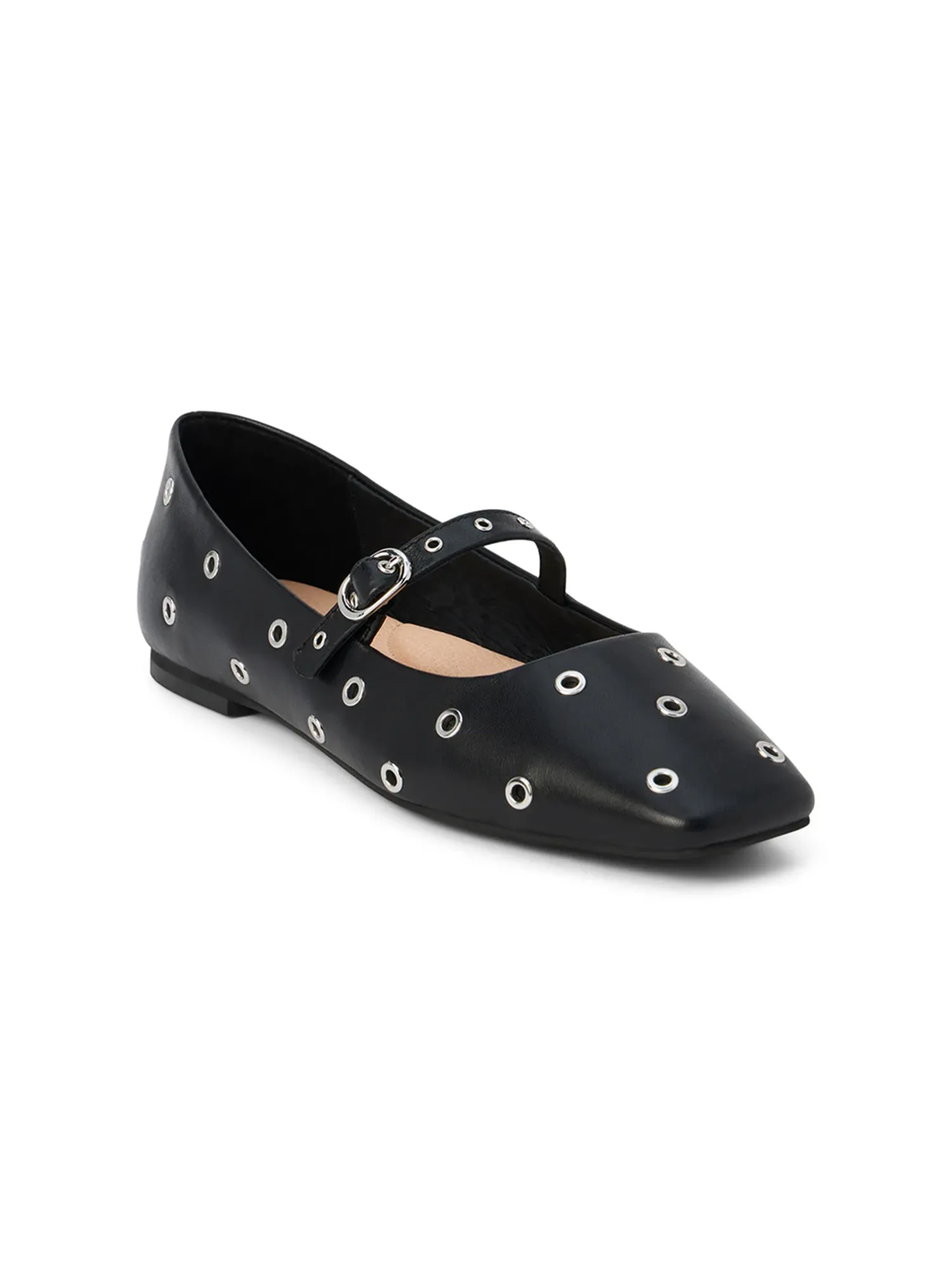 Mick Ballet Flats in Black pump glam