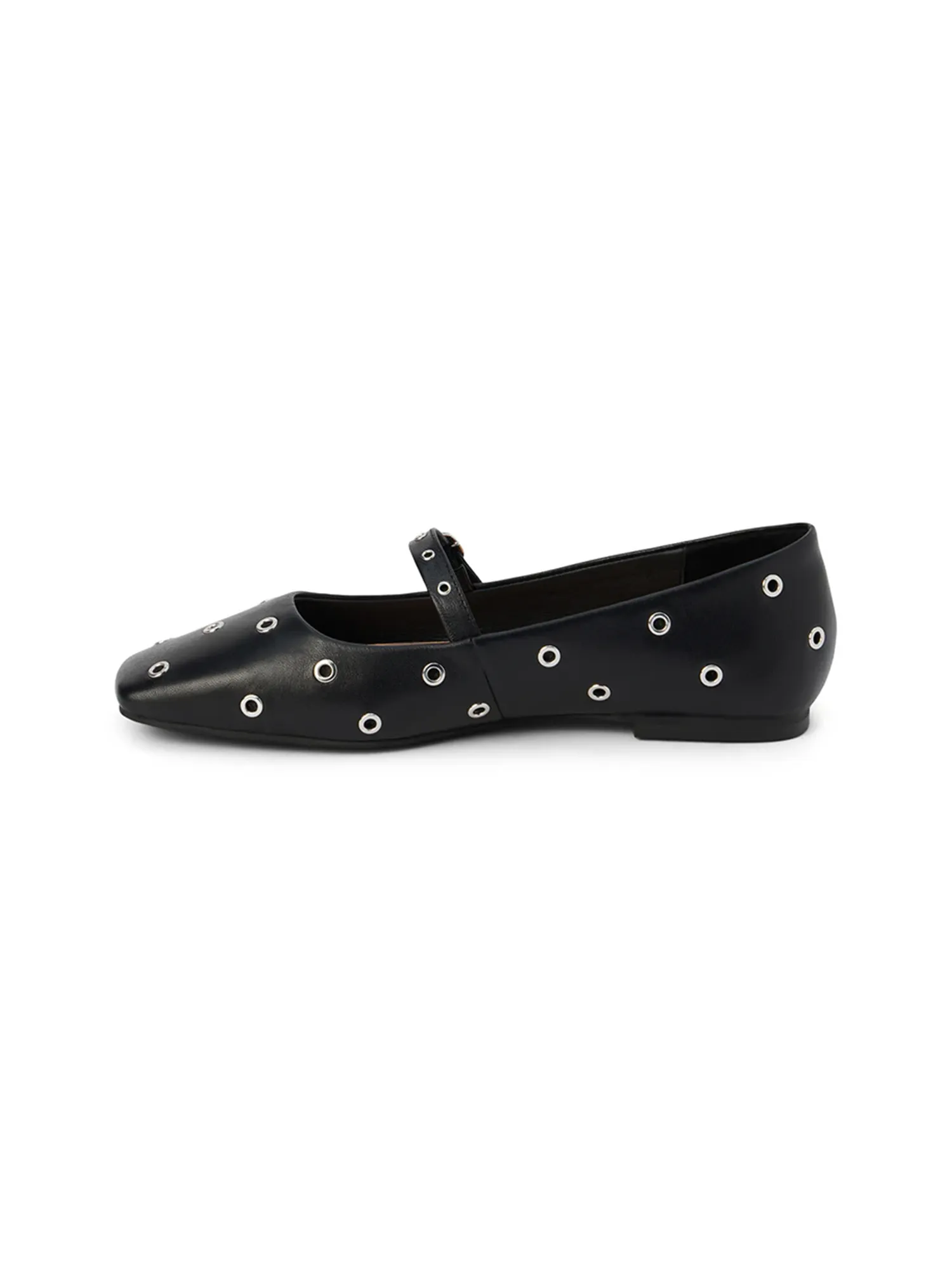 Mick Ballet Flats in Black pump glam