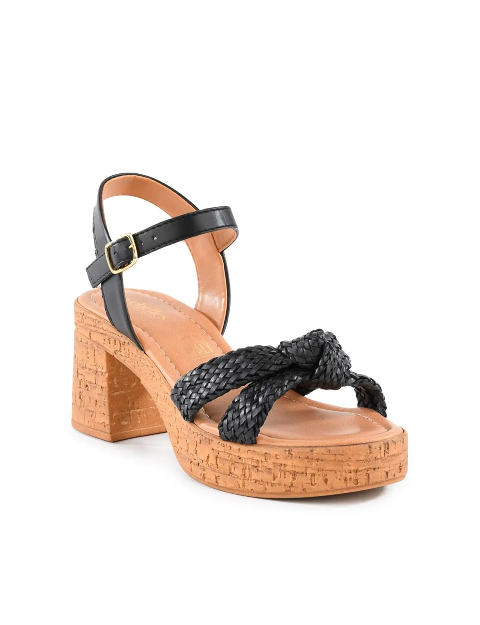 Musical Leather Sandal, Black speed grace