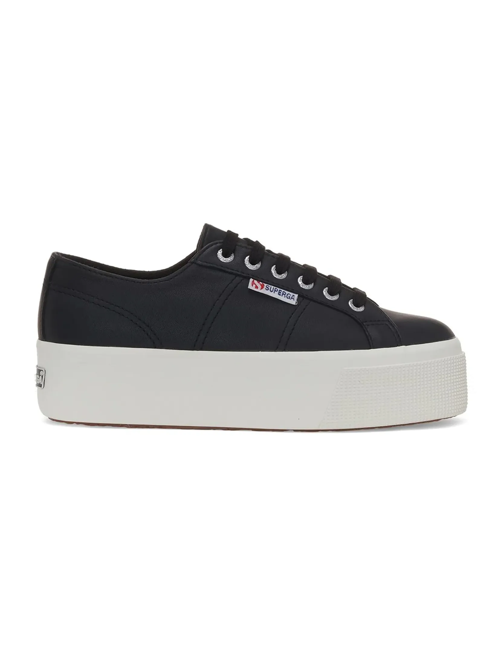 Nappa Leather Platform Sneaker 2790, Black style base
