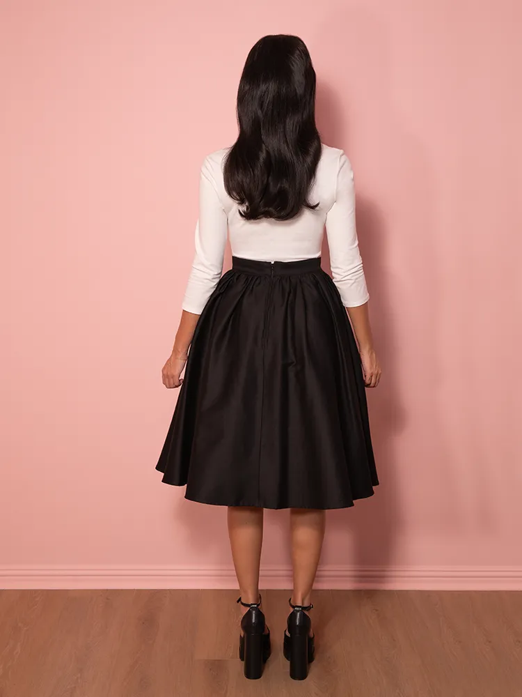 NEW FIT - Vixen Swing Skirt in Black - Vixen by Micheline Pitt home relax