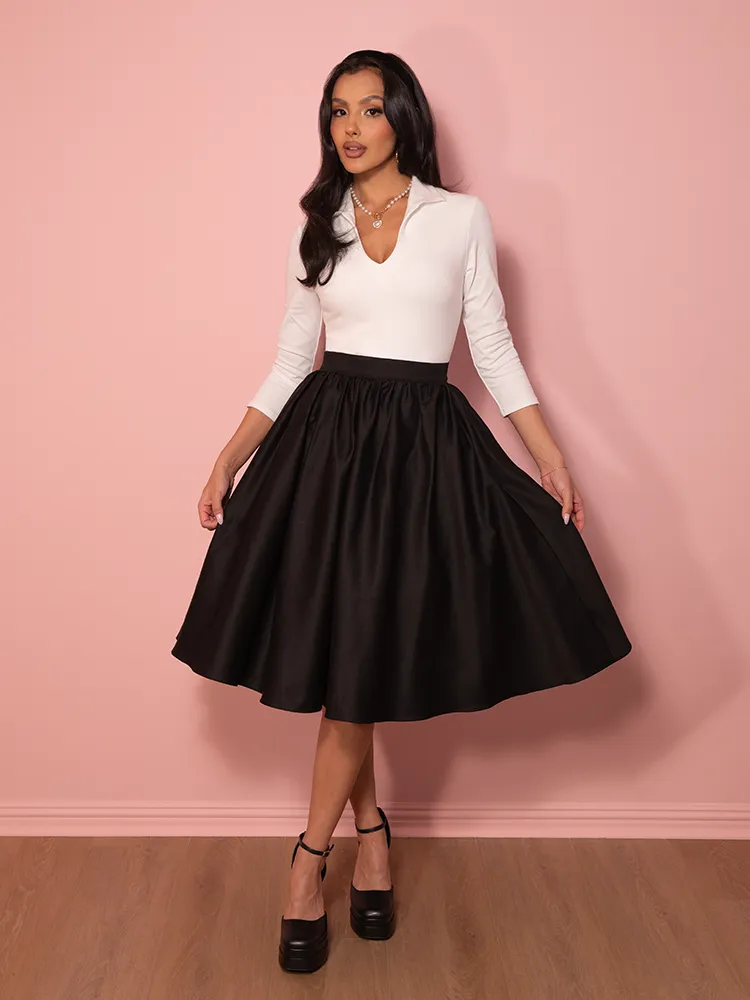 NEW FIT - Vixen Swing Skirt in Black - Vixen by Micheline Pitt home relax