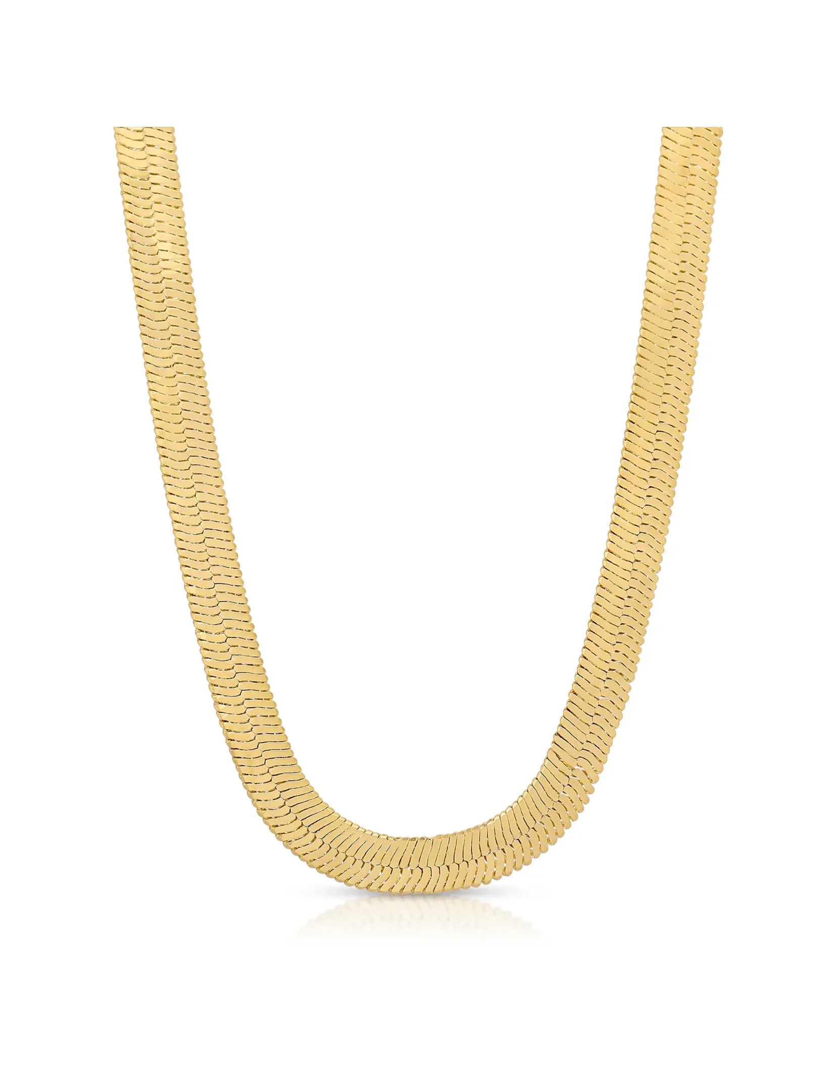 Omega Necklace, Gold soft twist