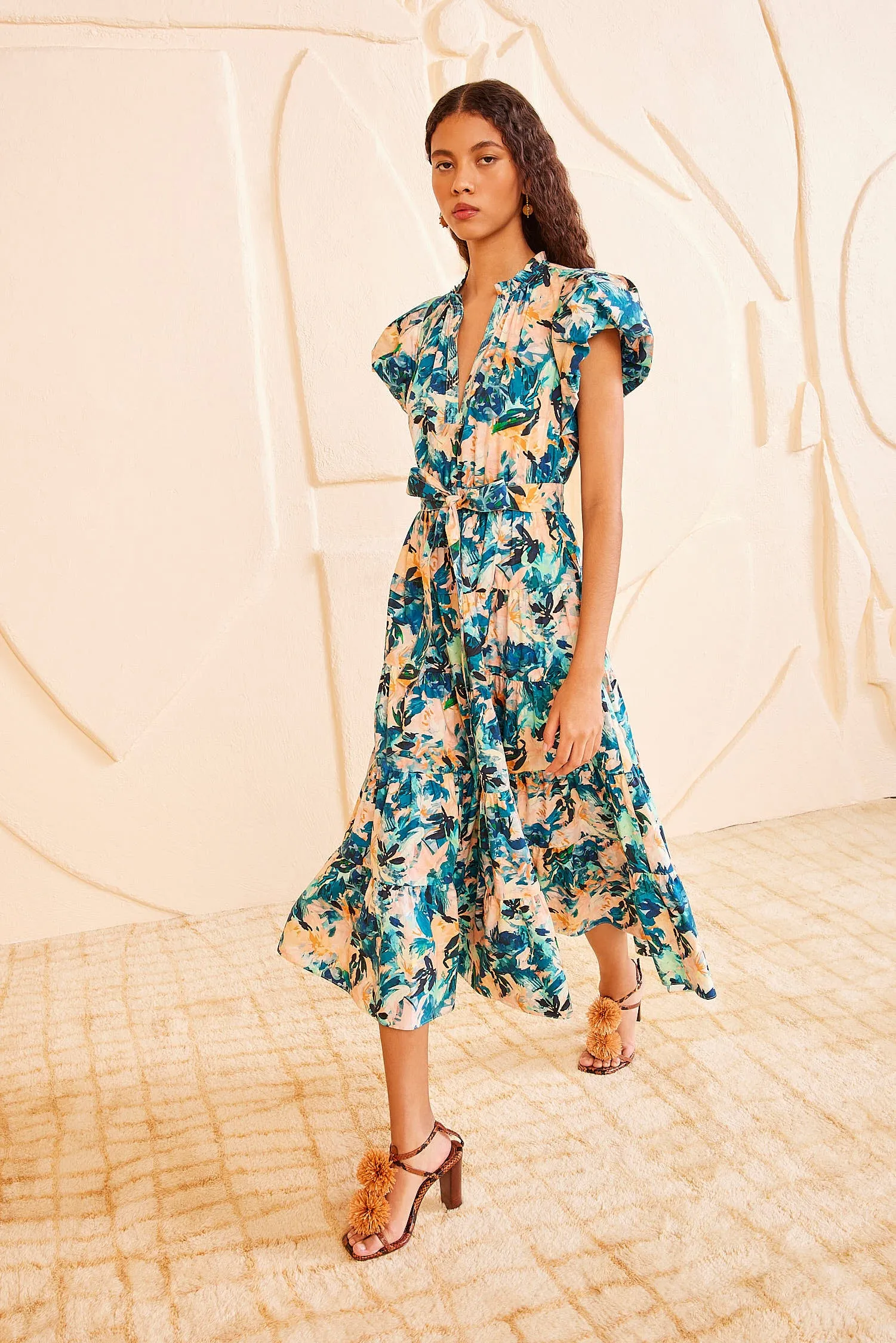 Ottilie Dress - Delphinium classic vibe