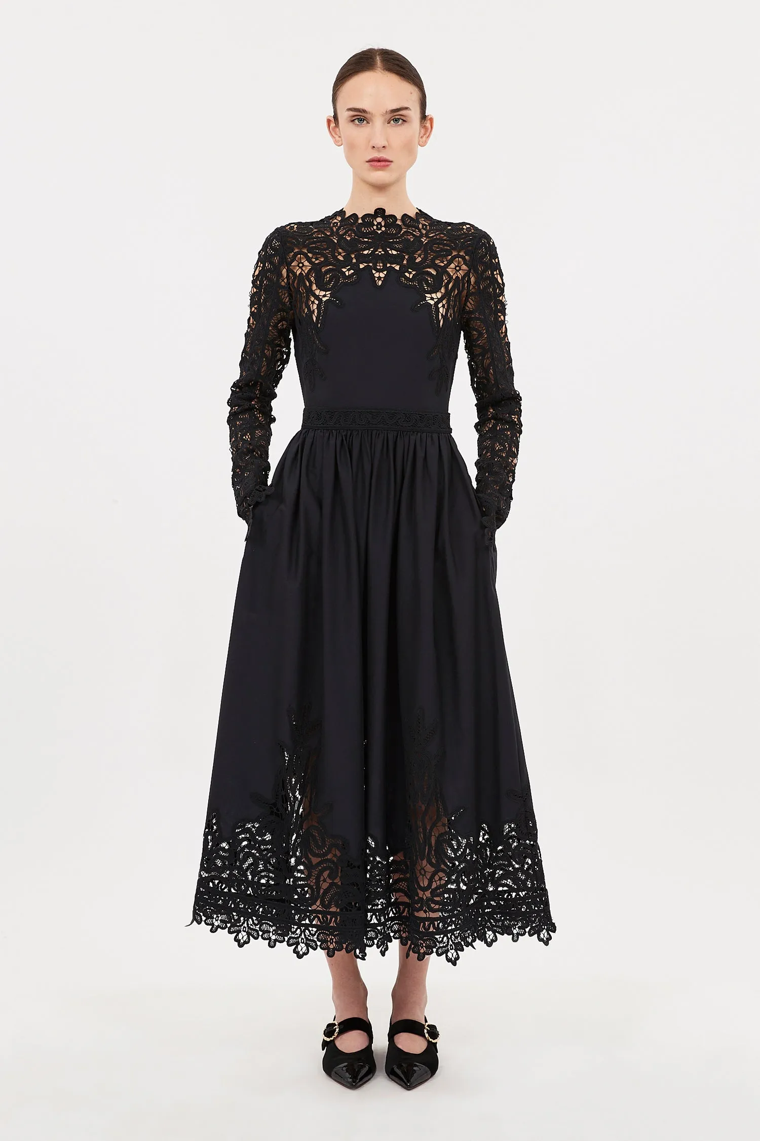 Palermo Dress - Noir back glow