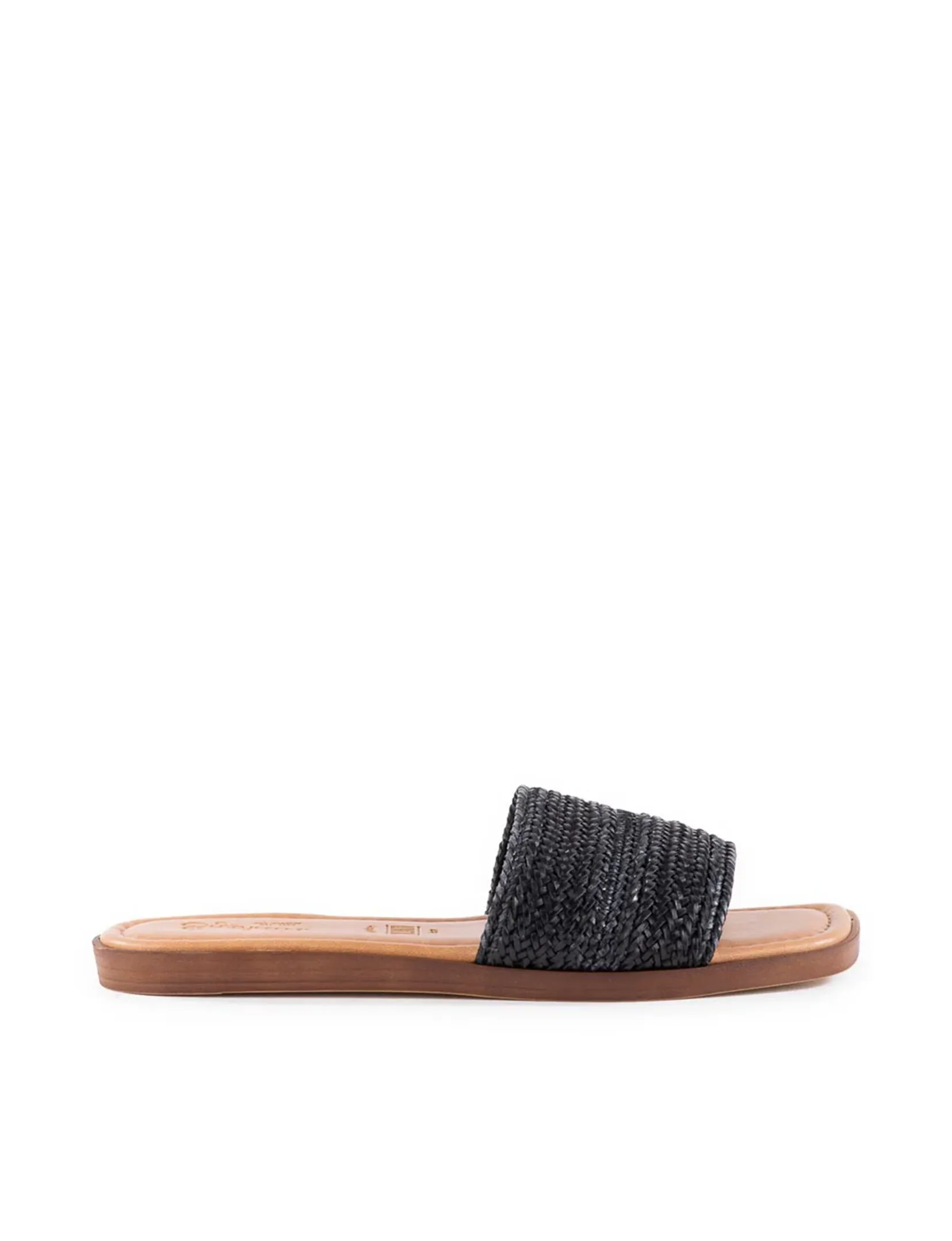 Palms Perfection Woven Slide, Black evening warm