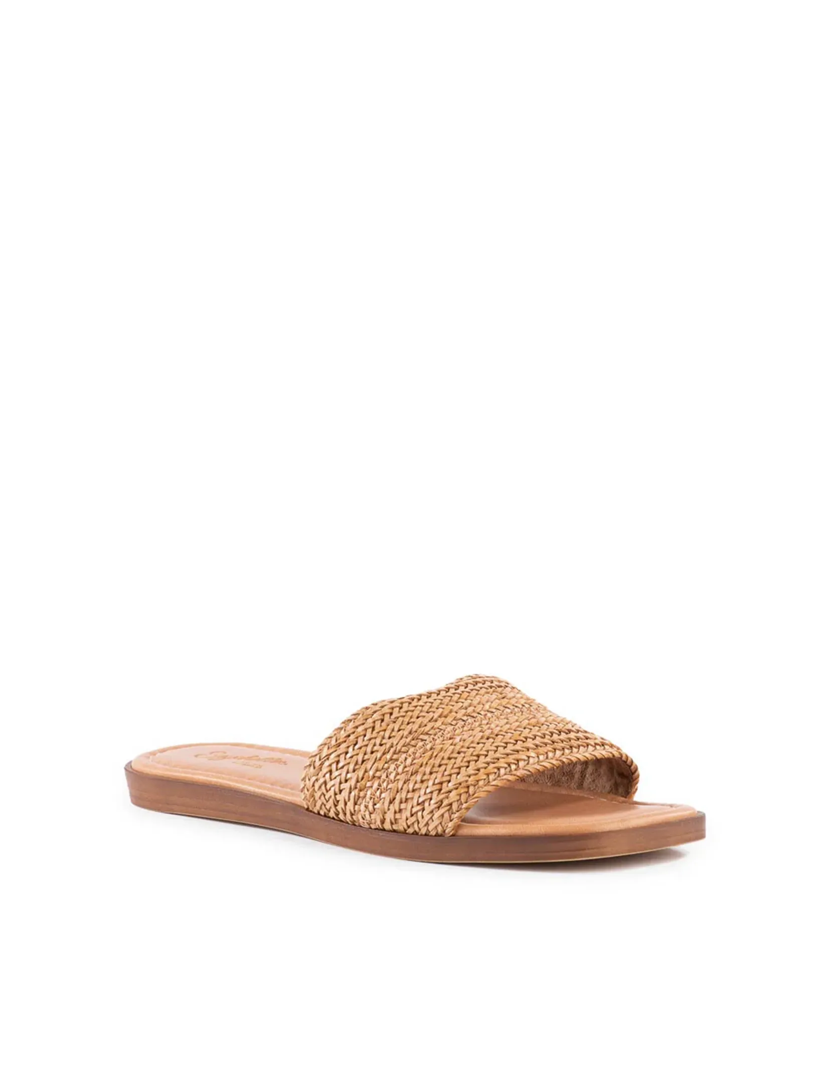 Palms Perfection Woven Slide, Tan evening ease