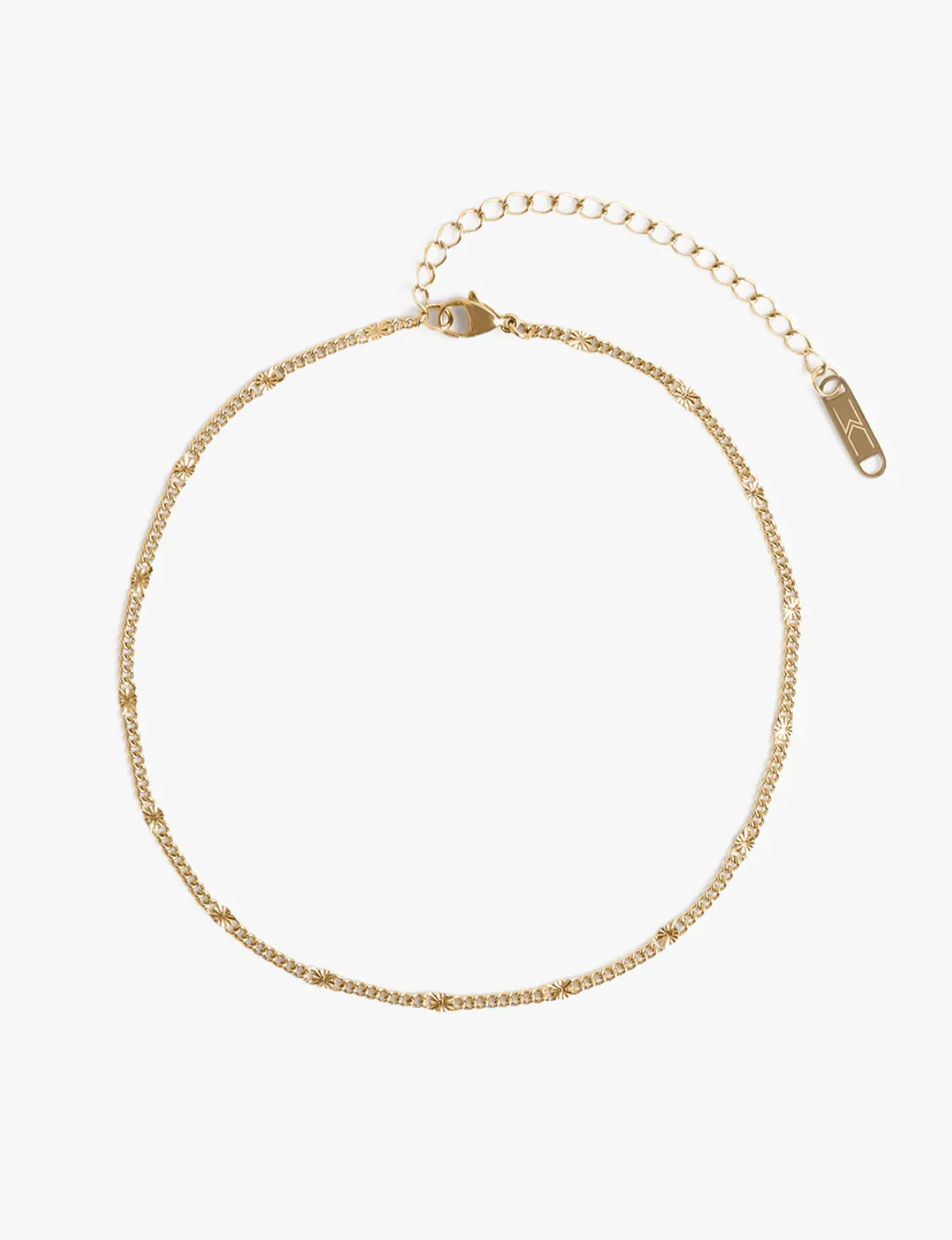 Paradise Choker, Gold nude pearl