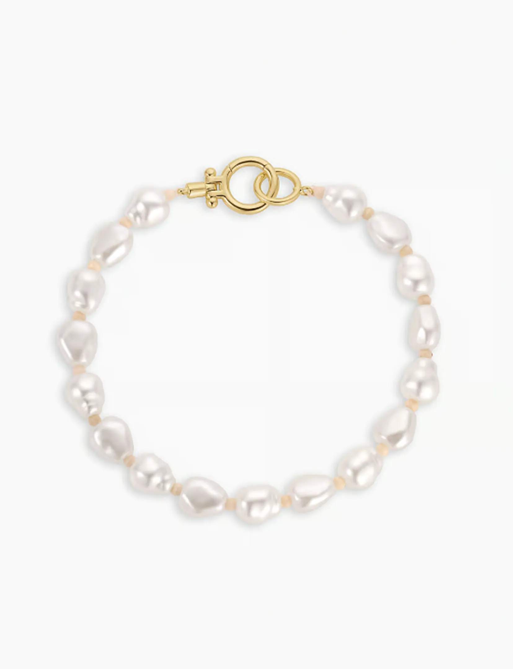 Pearl Cove Bracelet, Gold desk ready