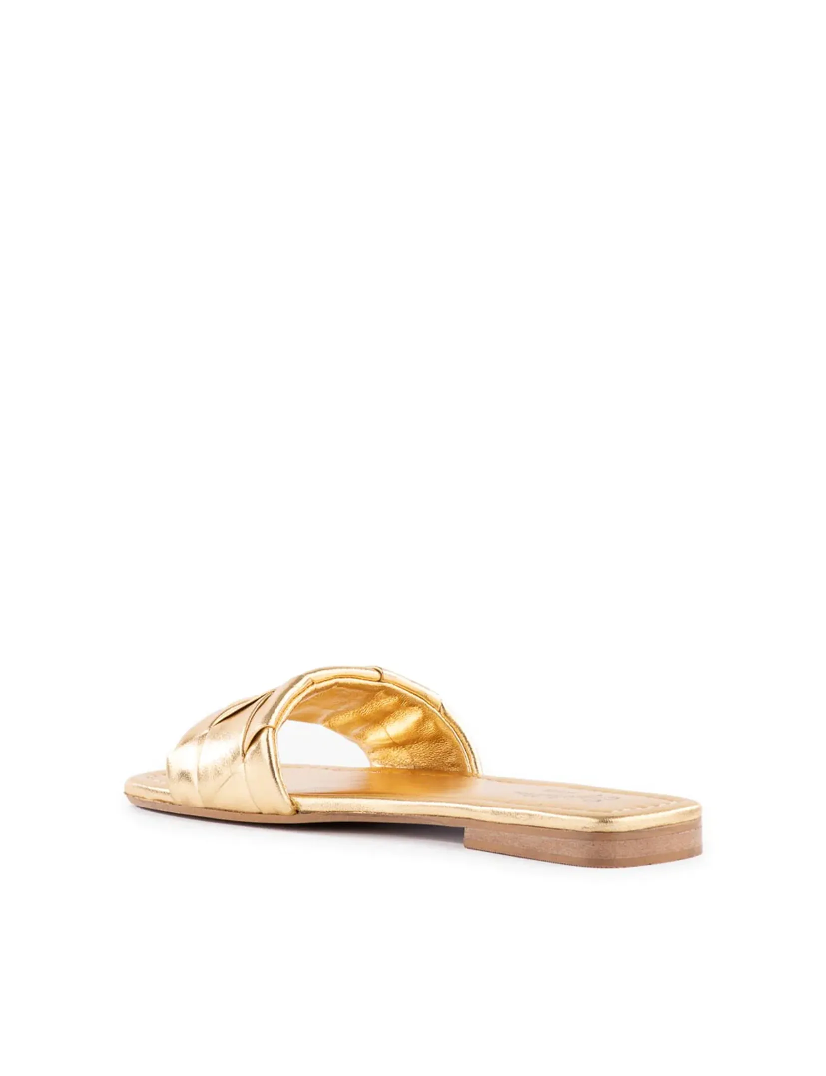 Portland Slide, Metallic Leather light feel