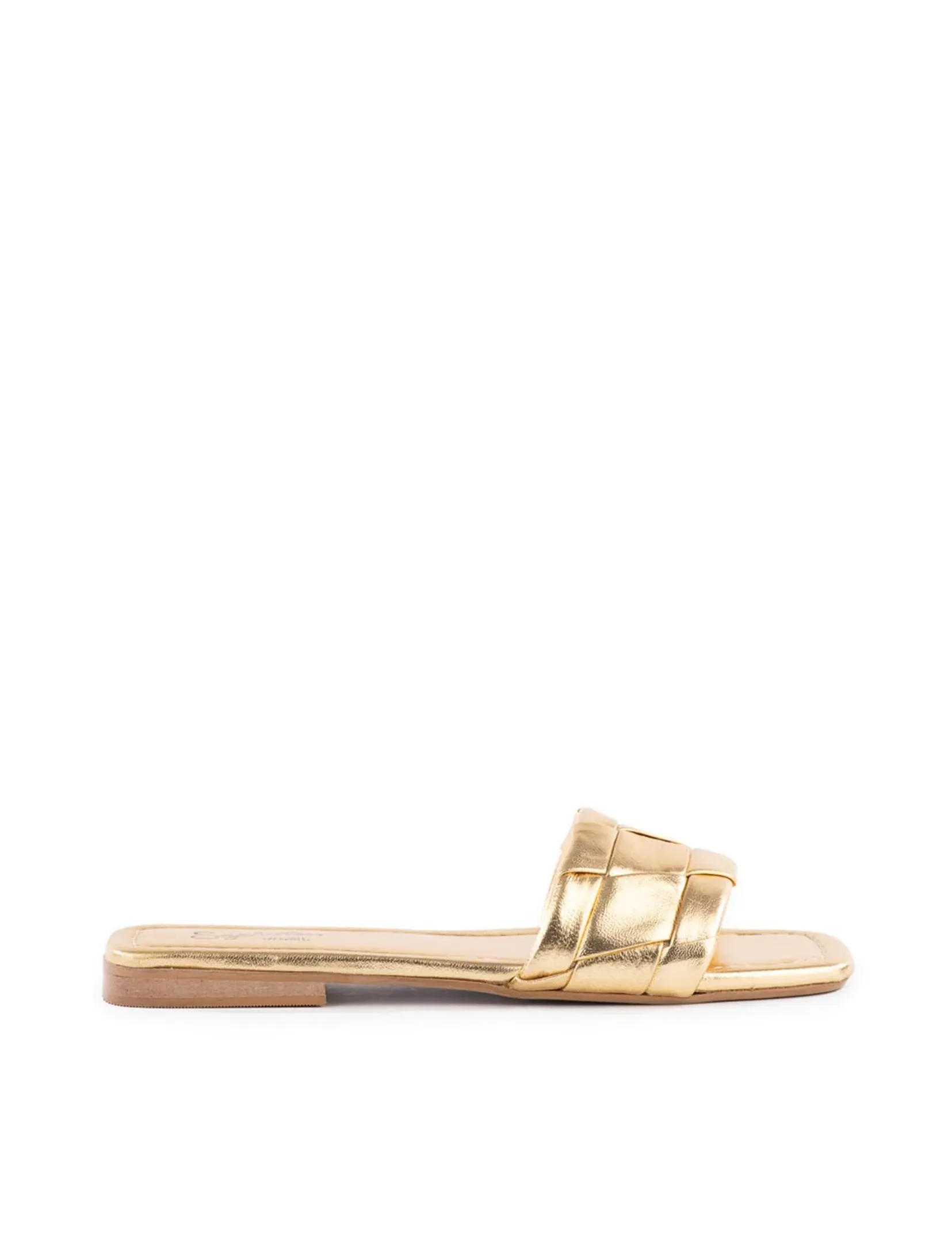 Portland Slide, Metallic Leather light feel