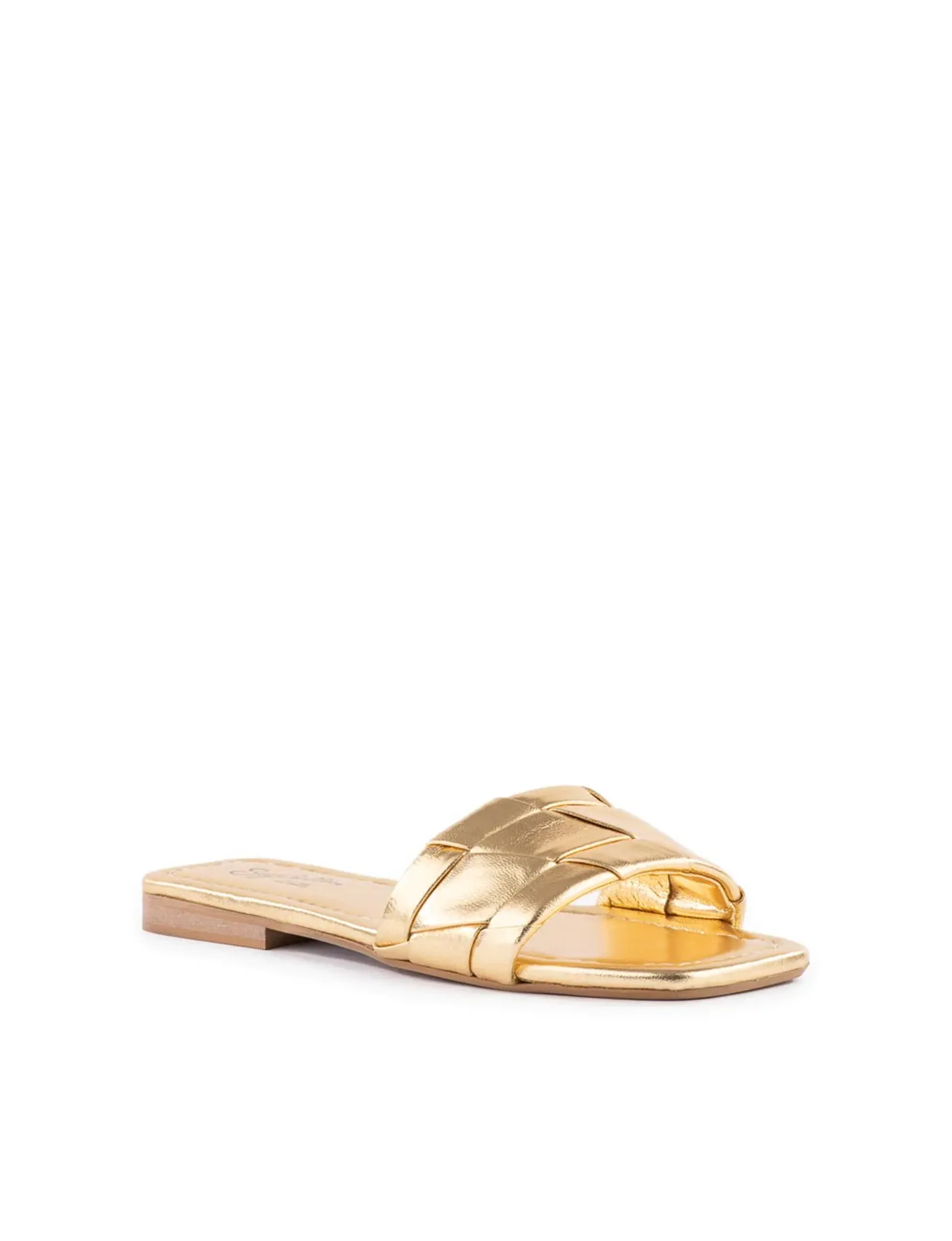 Portland Slide, Metallic Leather light feel