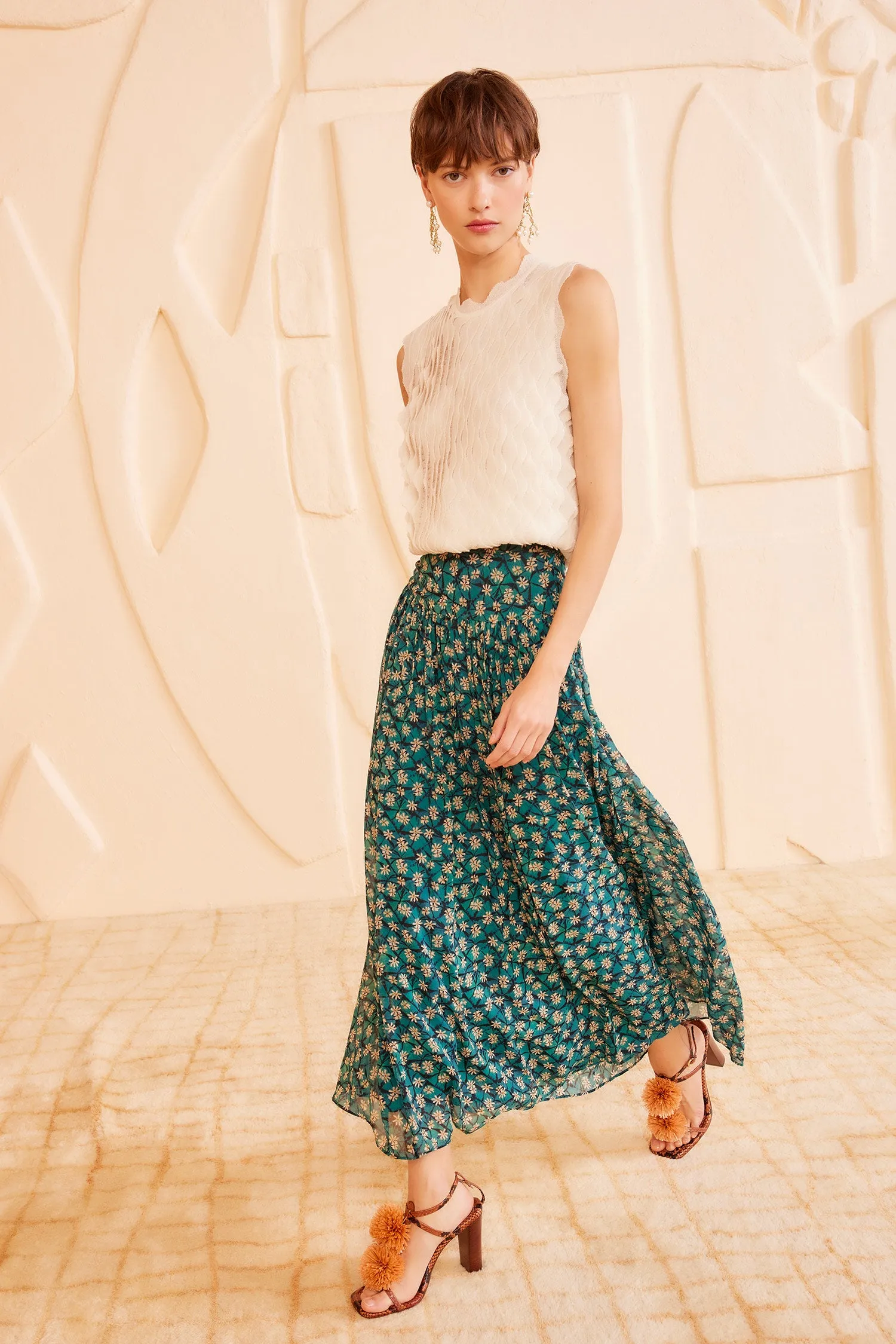 Reina Skirt - Clematis desk vibe