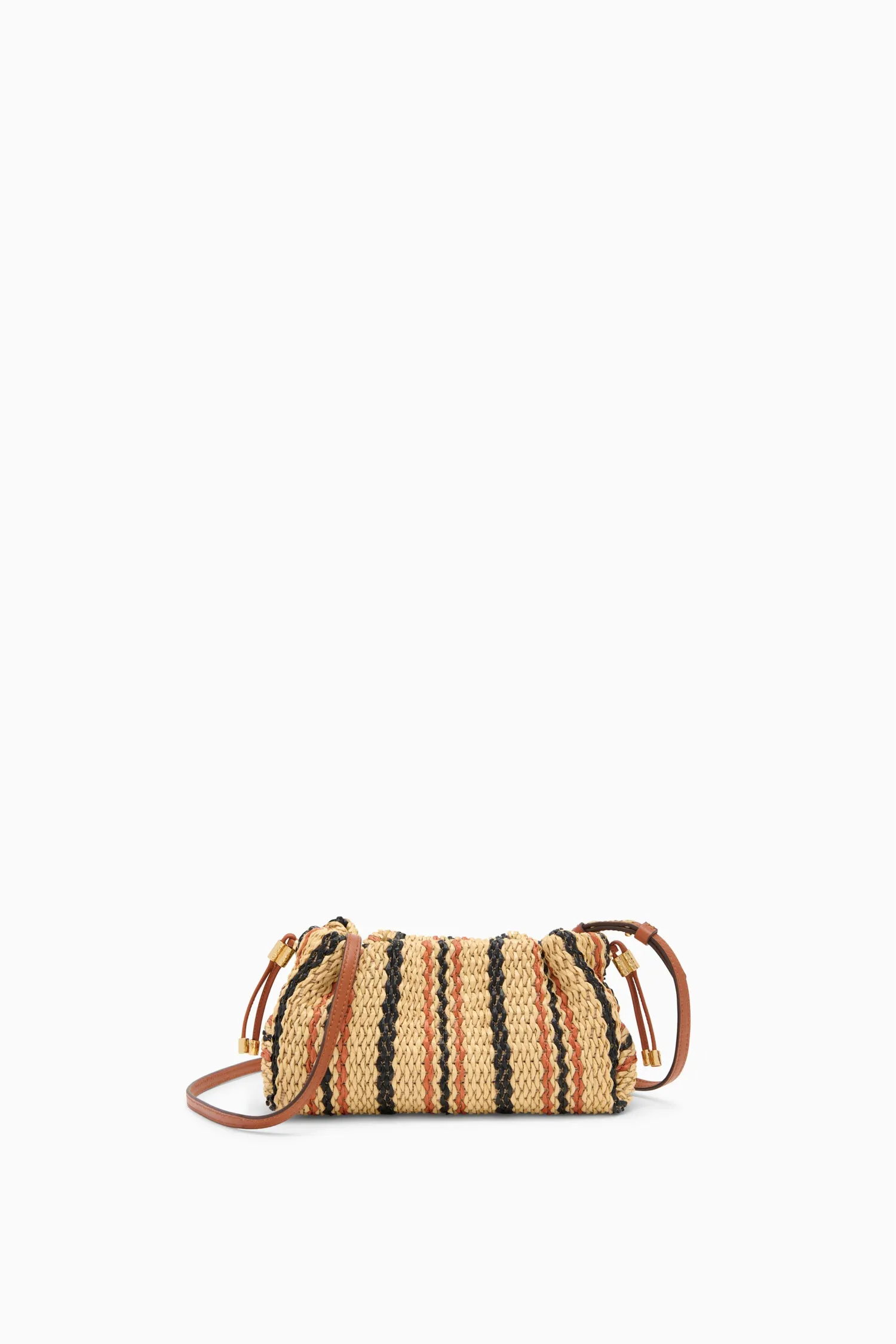 Remy Mini Soft Clutch - Desert Stripe satin sheen