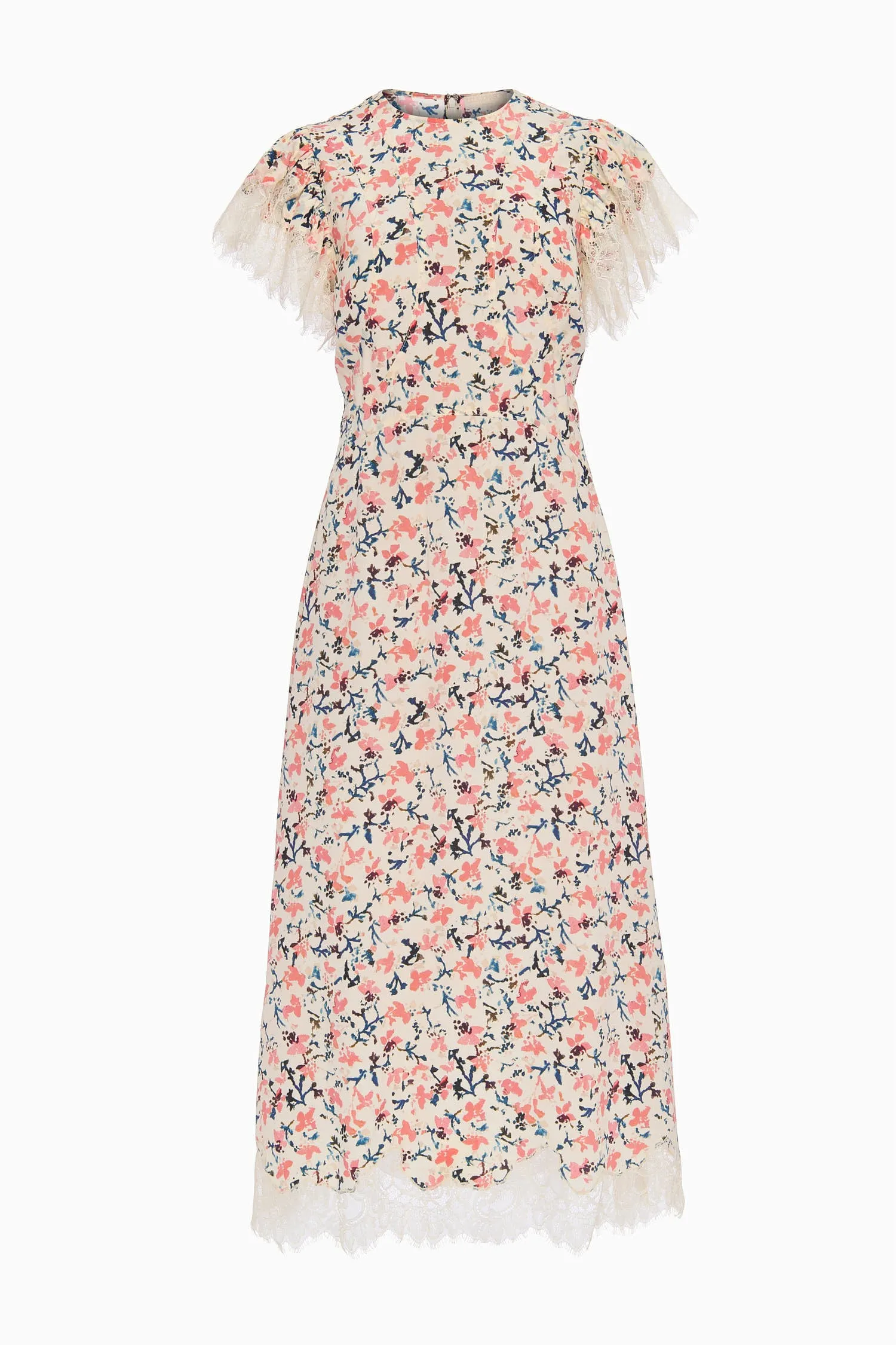 Renee Cape Sleeve Dress - Plumeria parisian touch