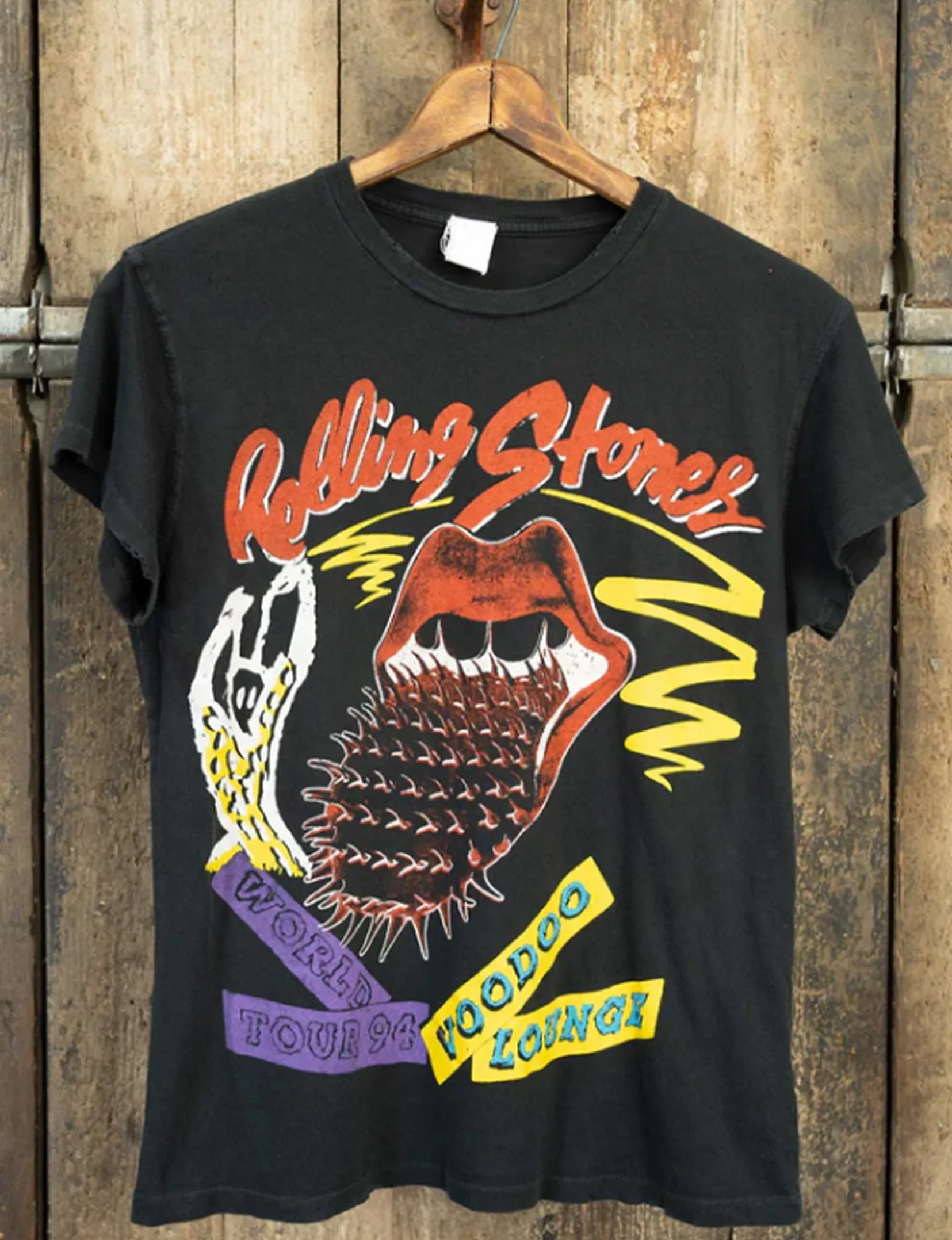 Rolling Stones Voodoo Lounge Tee, Coal Pigment active edge