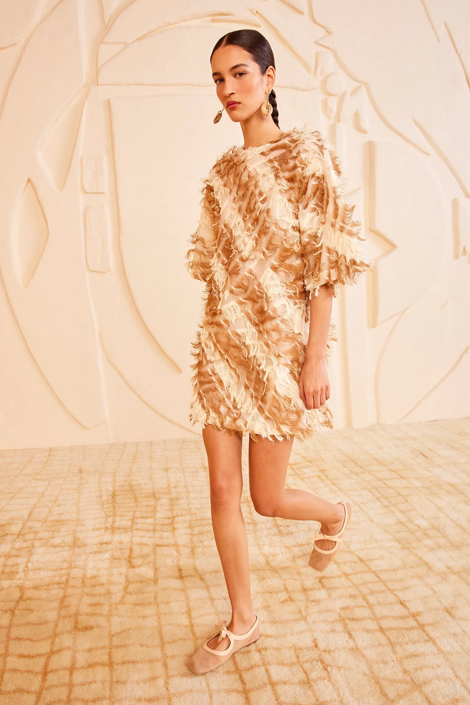 Rory Dress - Sandstone office glam