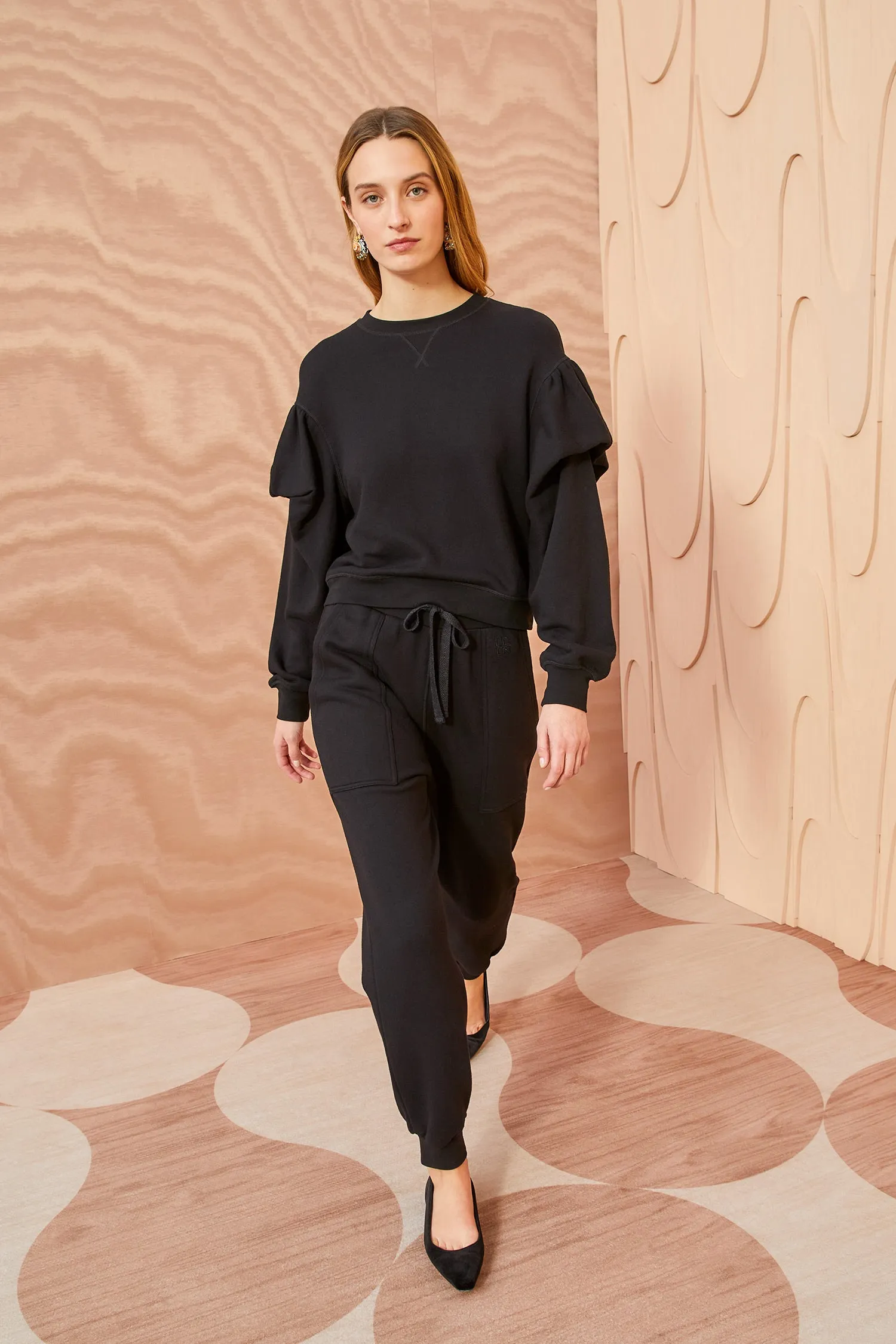 Rory Pants - Noir tuck waist